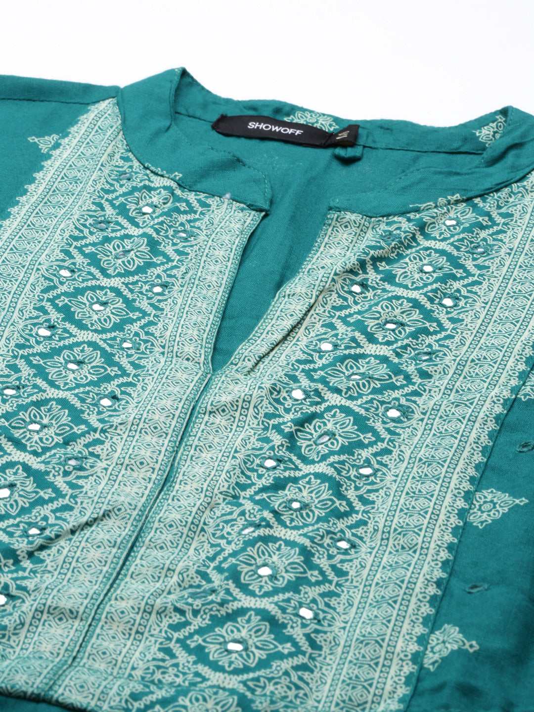 Women's Blue Printed Anarkali Kurta