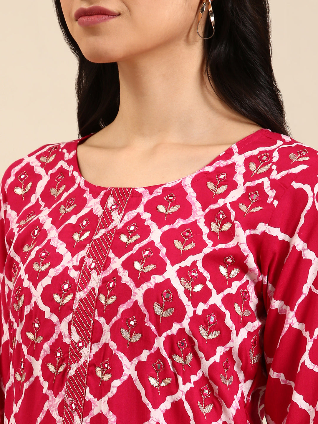 Women's Purple Tie Dye Straight Kurta