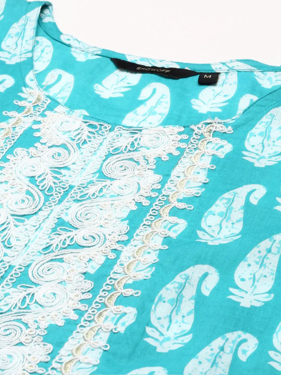 Women's Blue Printed Kurta Set