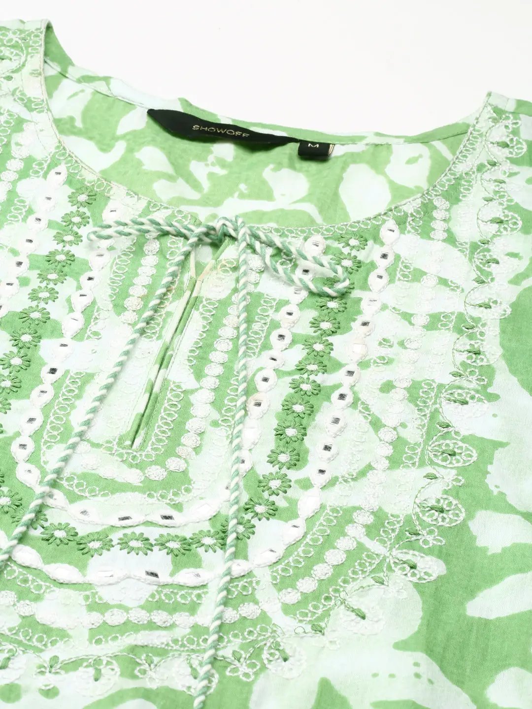 Women's Green Printed Kurta Set
