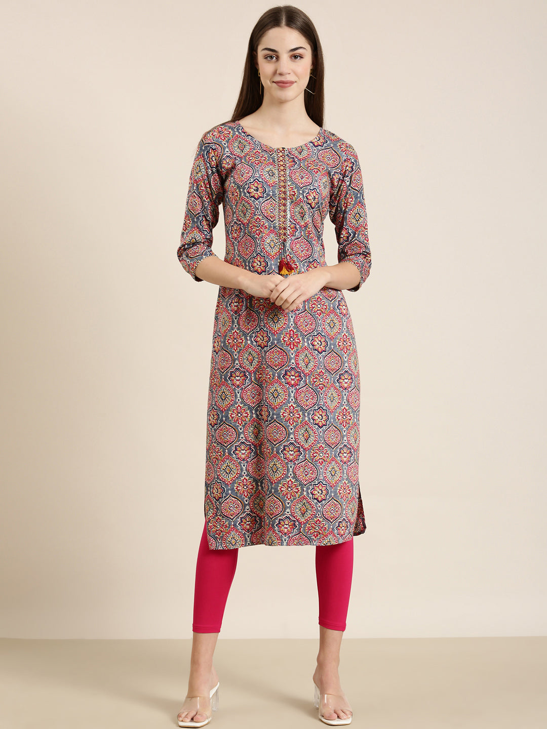 Women Multi Printed Straight Kurta