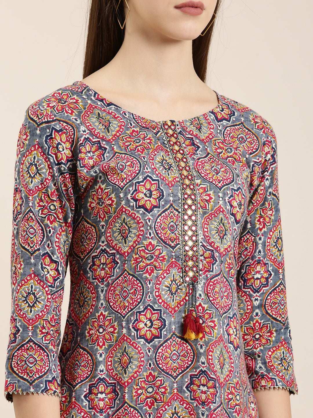 Women Multi Printed Straight Kurta