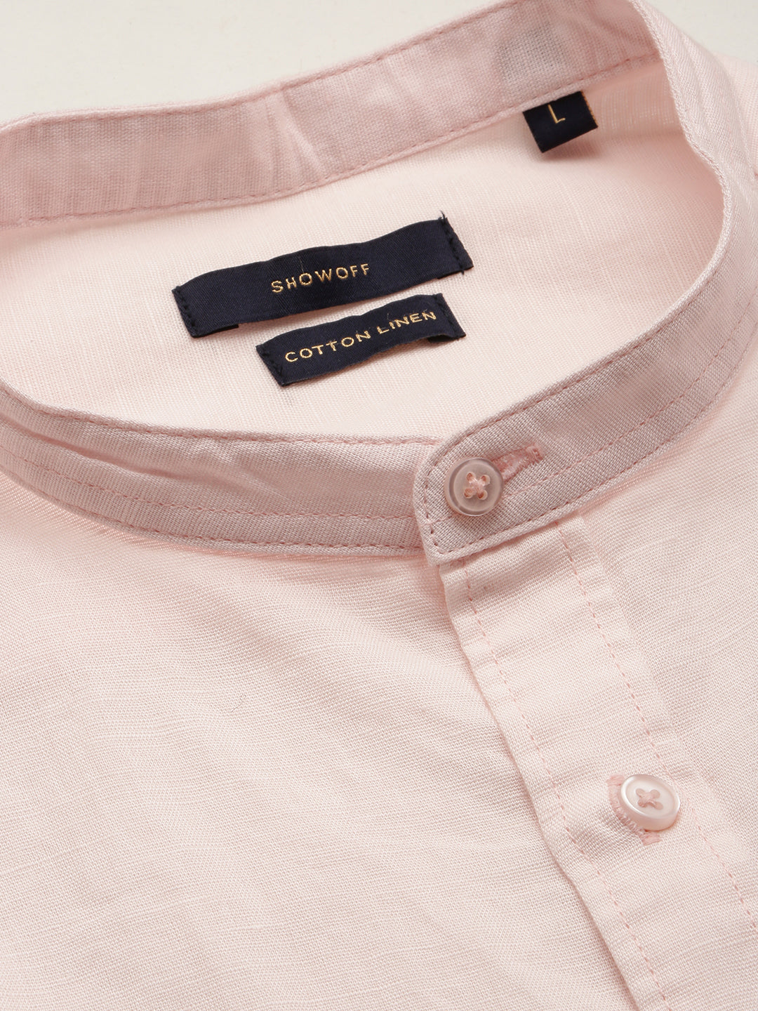 Men Pink Solid Casual Shirt