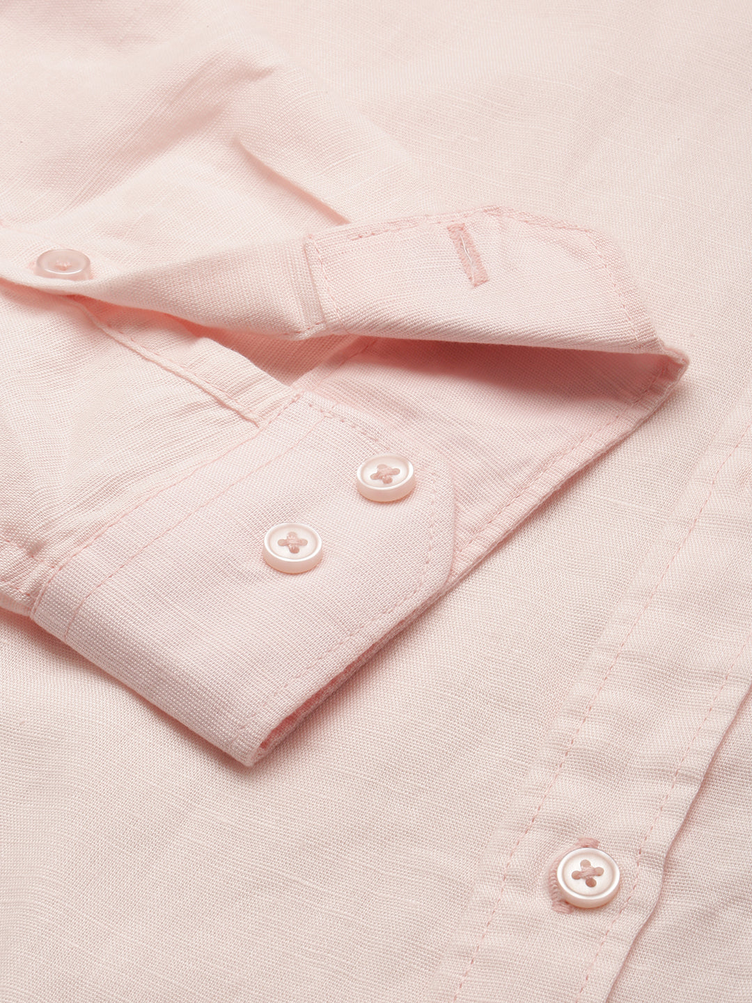 Men Pink Solid Casual Shirt