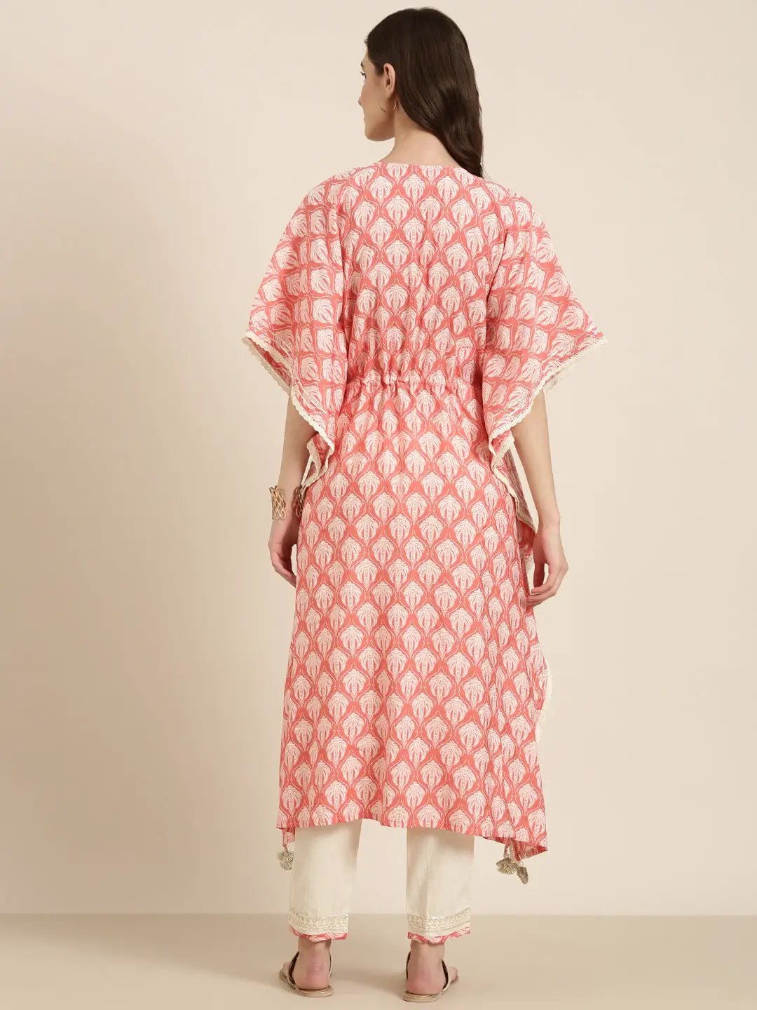 Women's Coral Printed Thread Work Kurta Set - from SHOWOFFFF