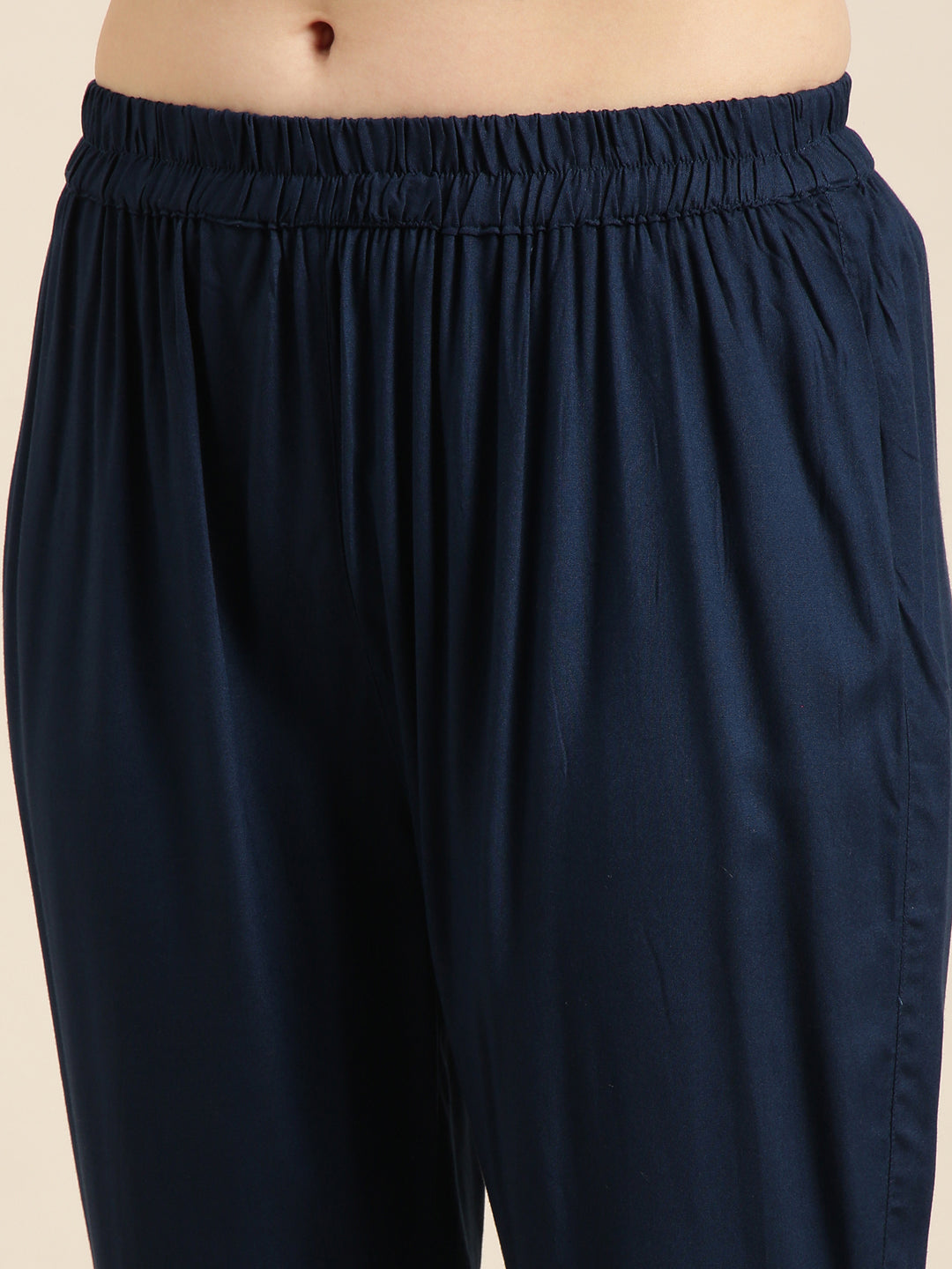 Women's Anarkali Teal Ethnic Motifs Kurta Sets with Trousers & Dupatta