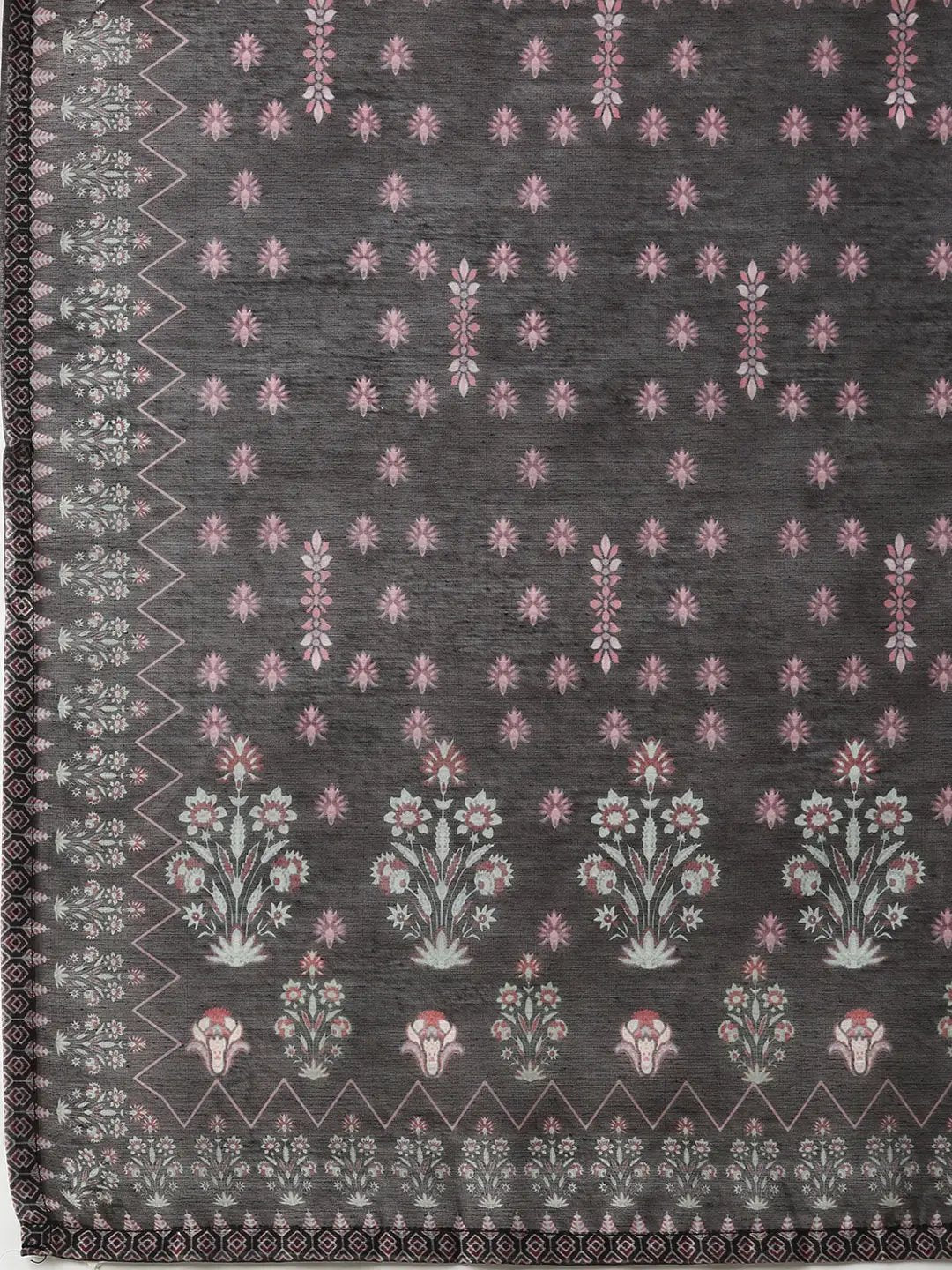 Women's Black Embroidered Kurta Sets with Dupatta