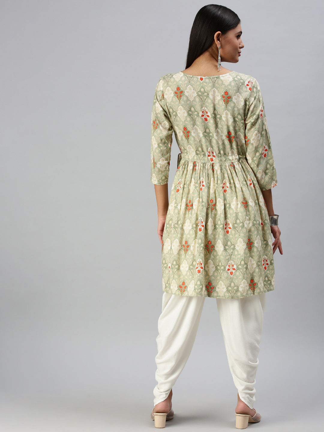 Women's Green Printed Kurta Sets