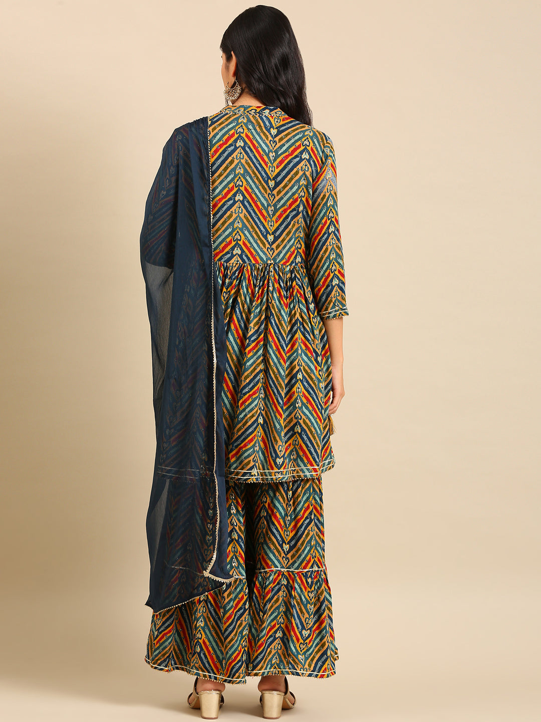 Women's Multicolour Printed Kurta Set