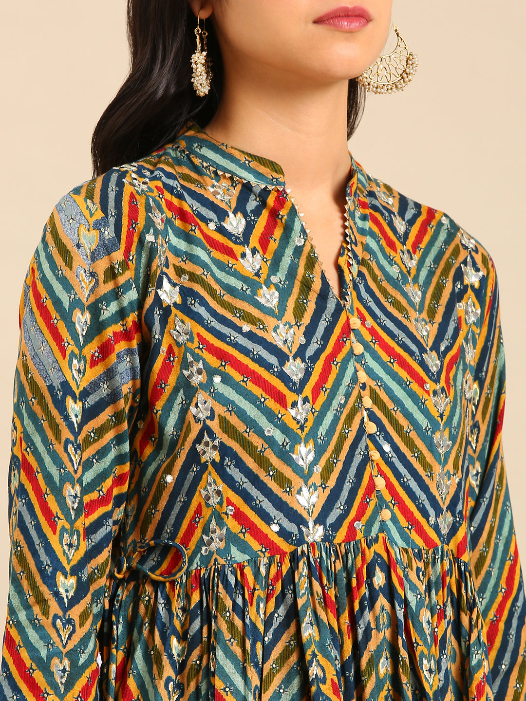 Women's Multicolour Printed Kurta Set