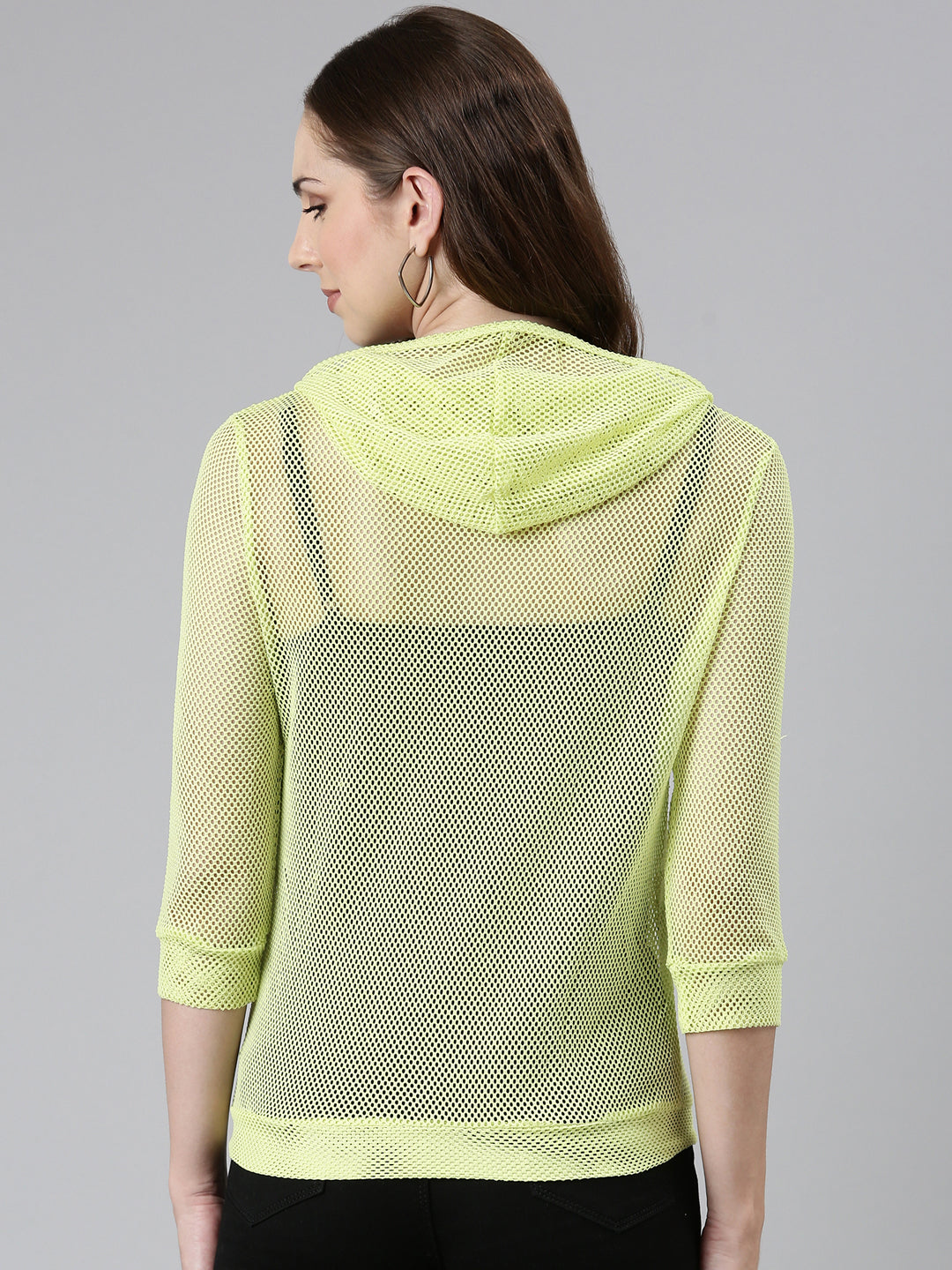 Women's Green Self Design Tailored Jacket