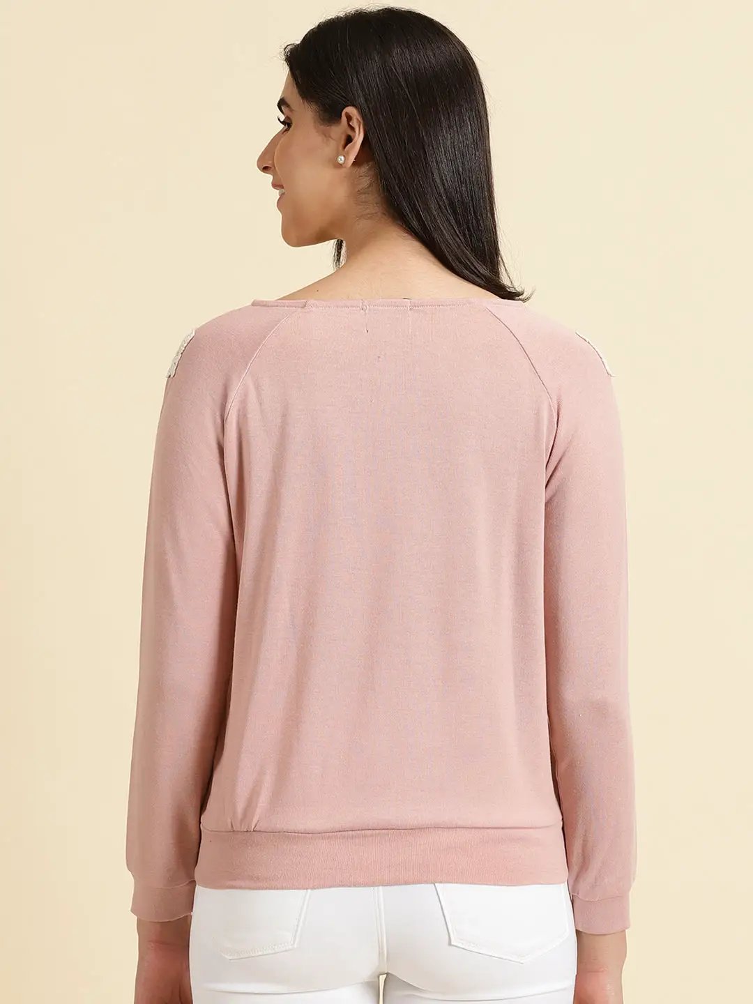 Women's Pink Solid Top
