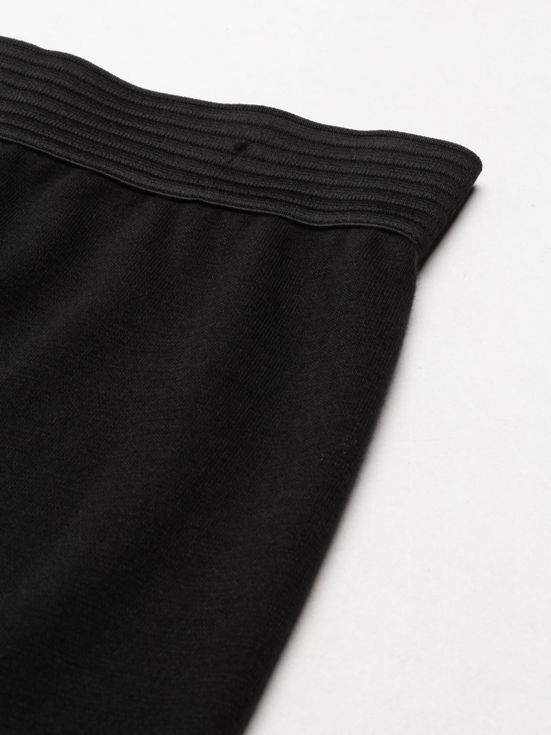 Women Black Solid Straight Skirt