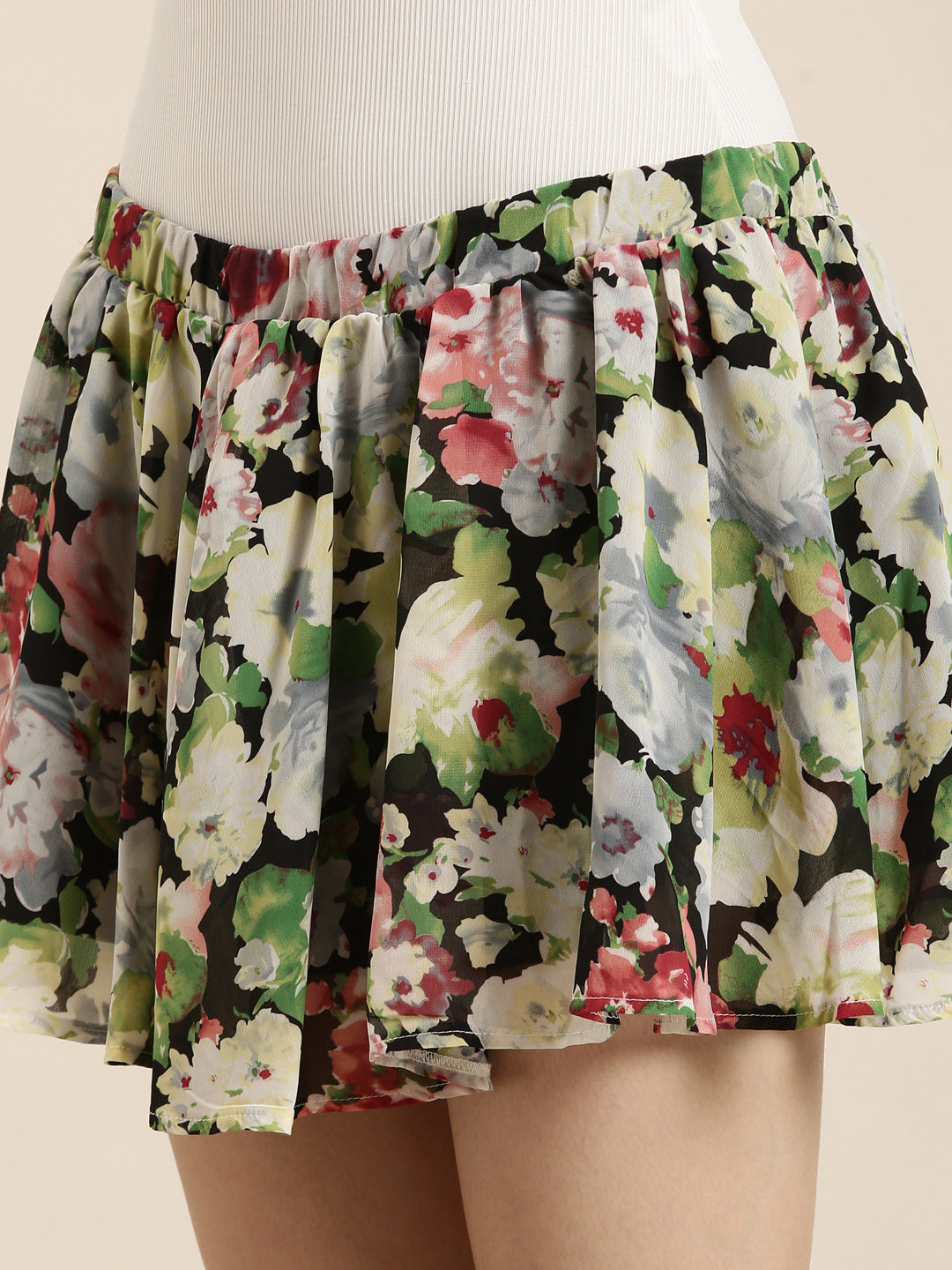 Women Multi Printed Flared Skirt