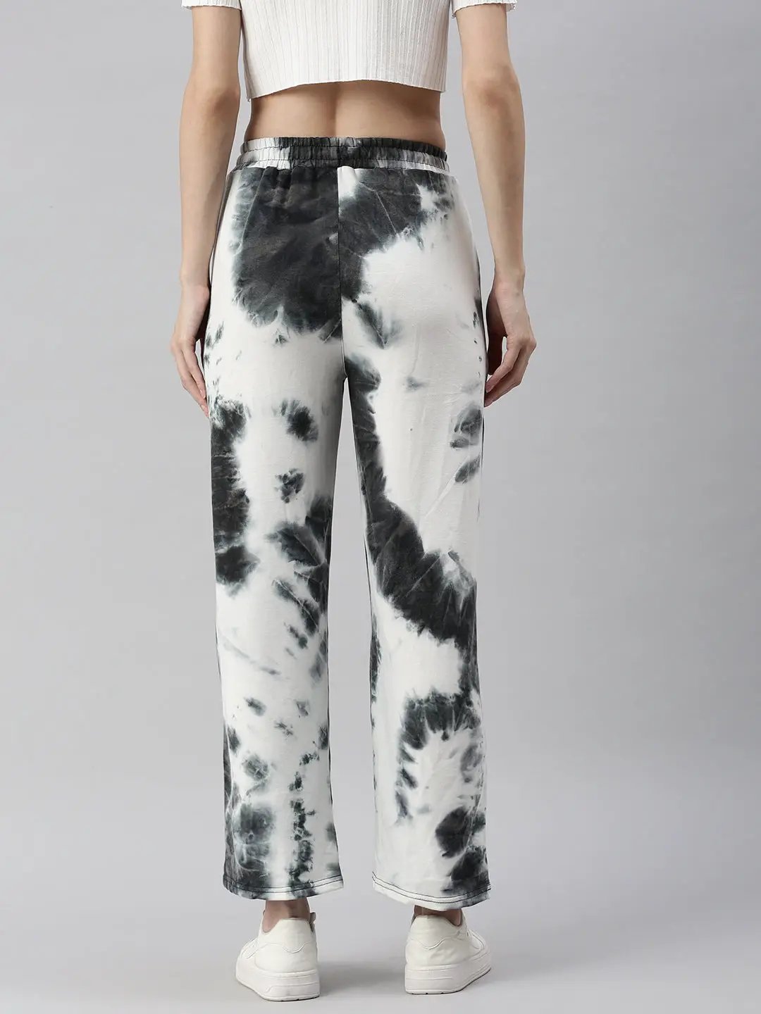 Women's Grey Tie Dye Track Pant