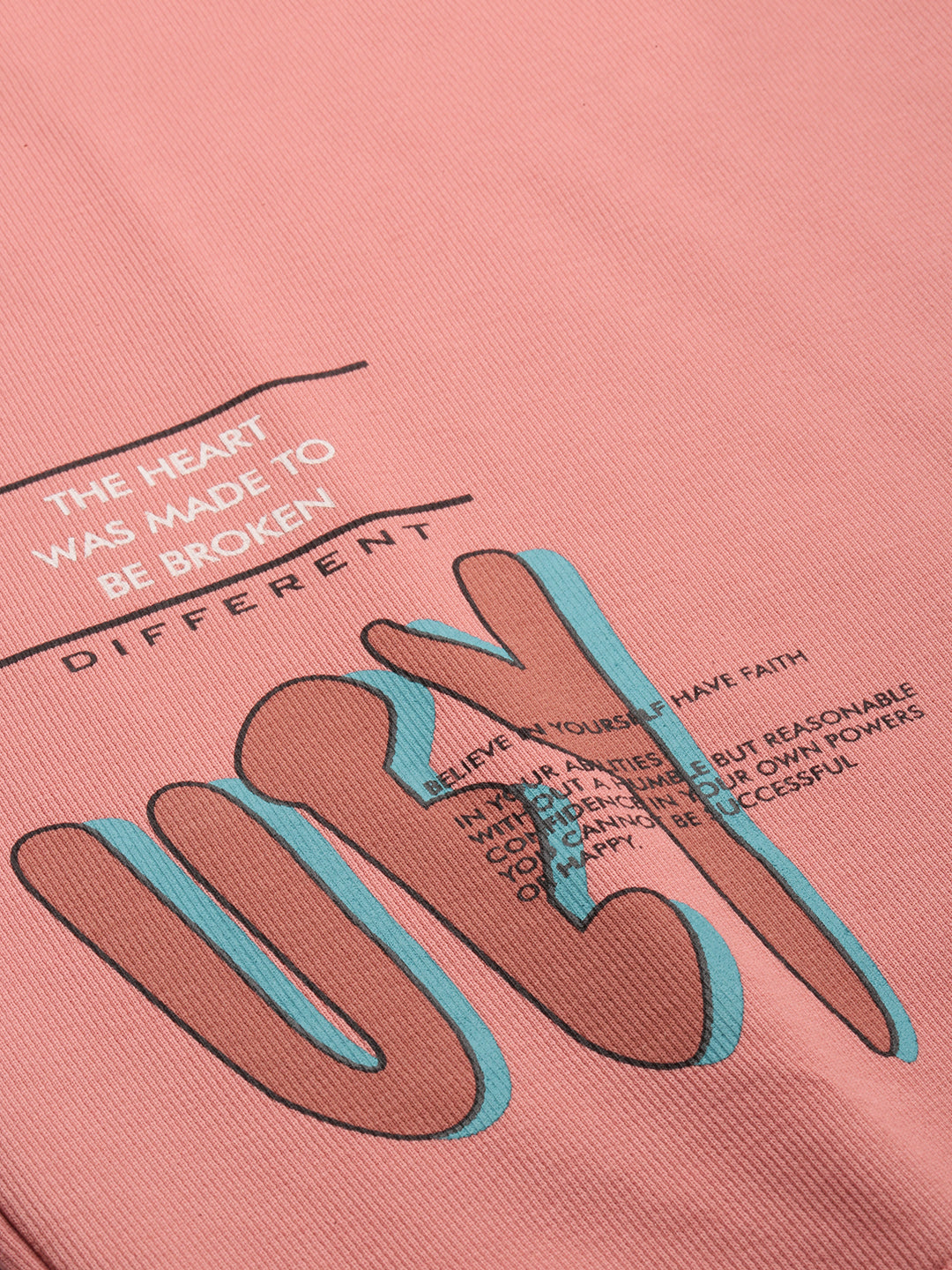 Men's Coral Printed Casual Sweatshirt