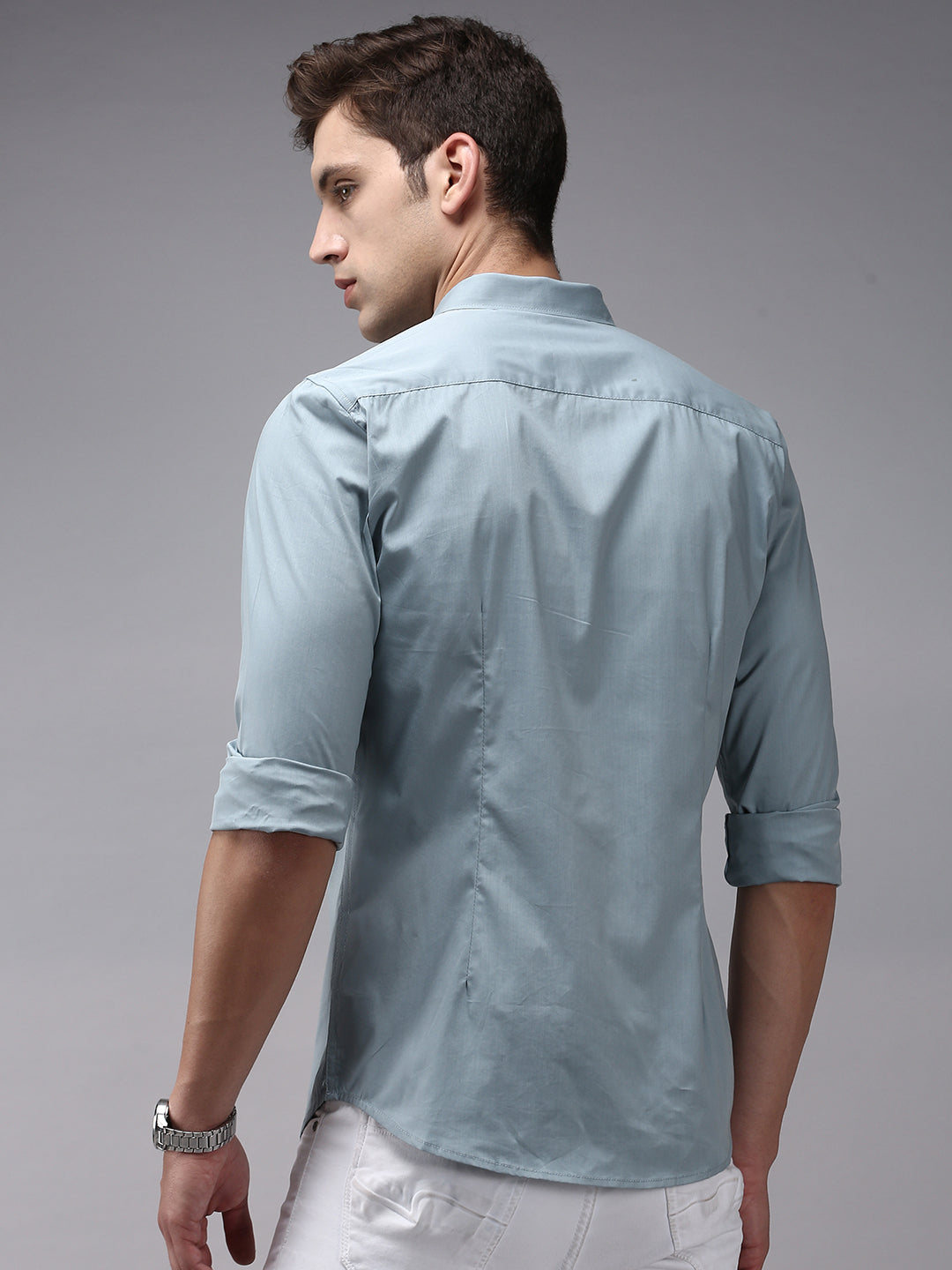 Men's Blue Comfort Casual Cotton Shirt