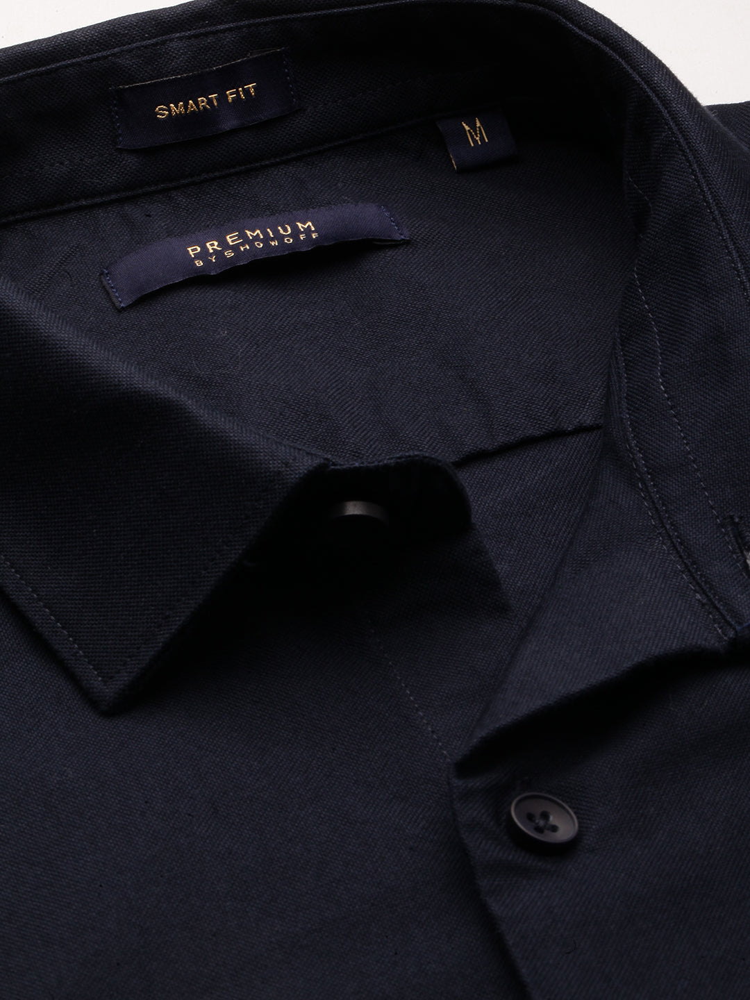 Men Navy Solid Shirt