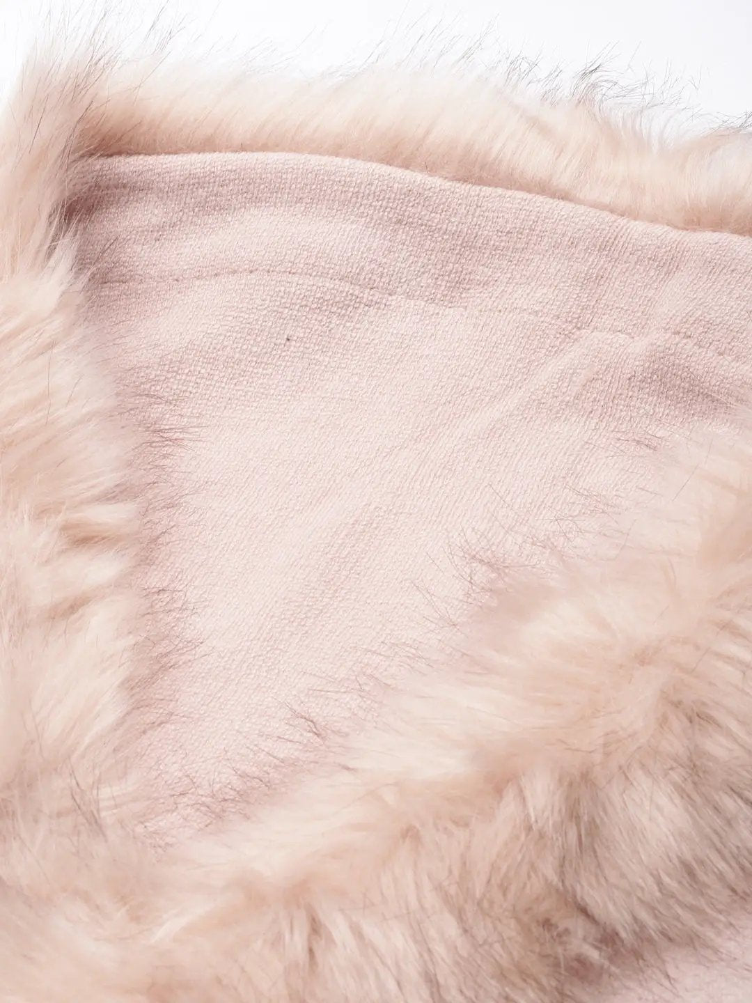 Women's Solid Longline Peach Poncho