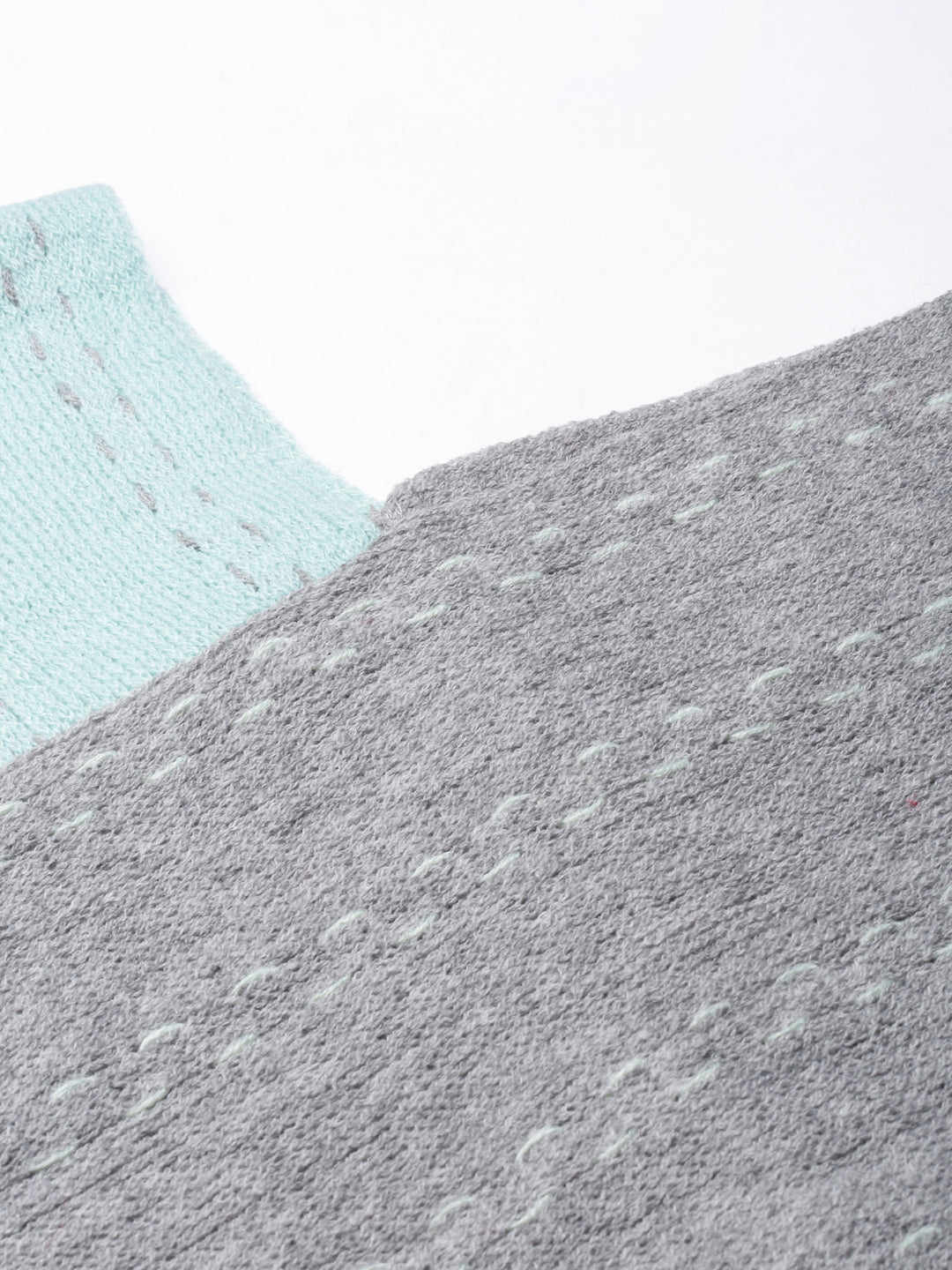 Women's Colourblocked Longline Sea Green Poncho