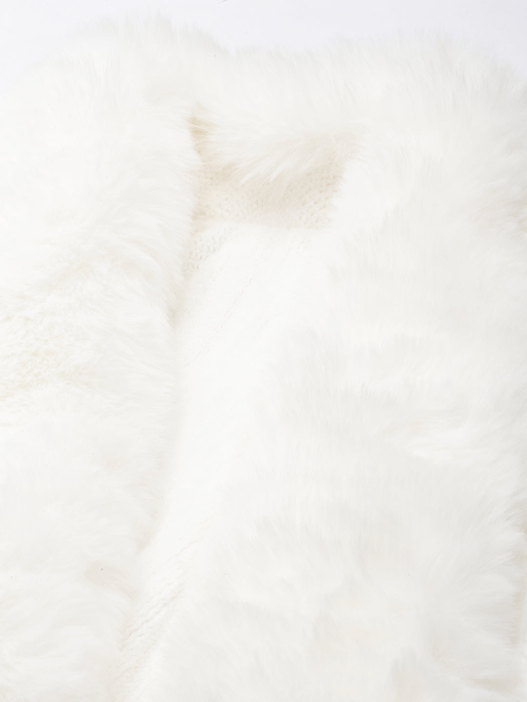 Women's Chevron Longline Cream Poncho