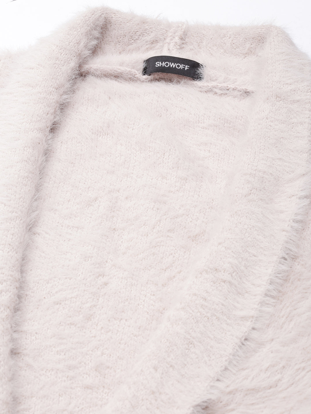 Women's Solid Beige Shrug