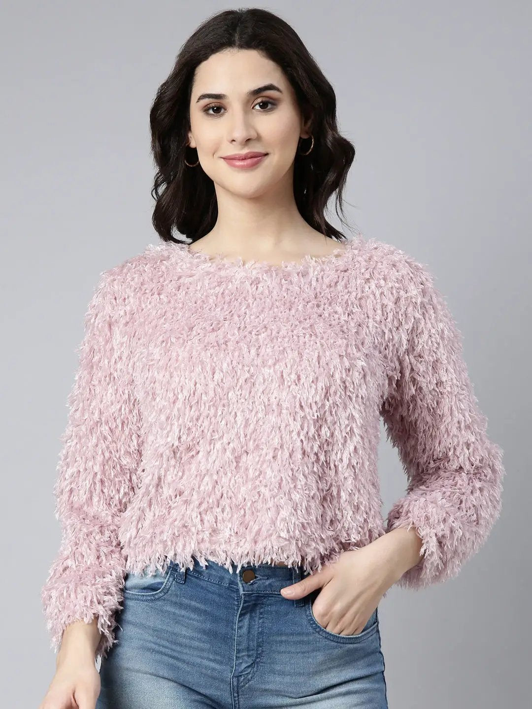 Women's Solid Lavender Top