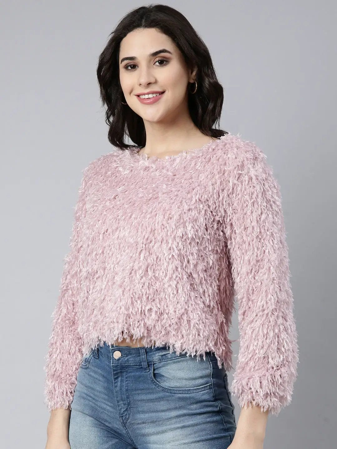 Women's Solid Lavender Top