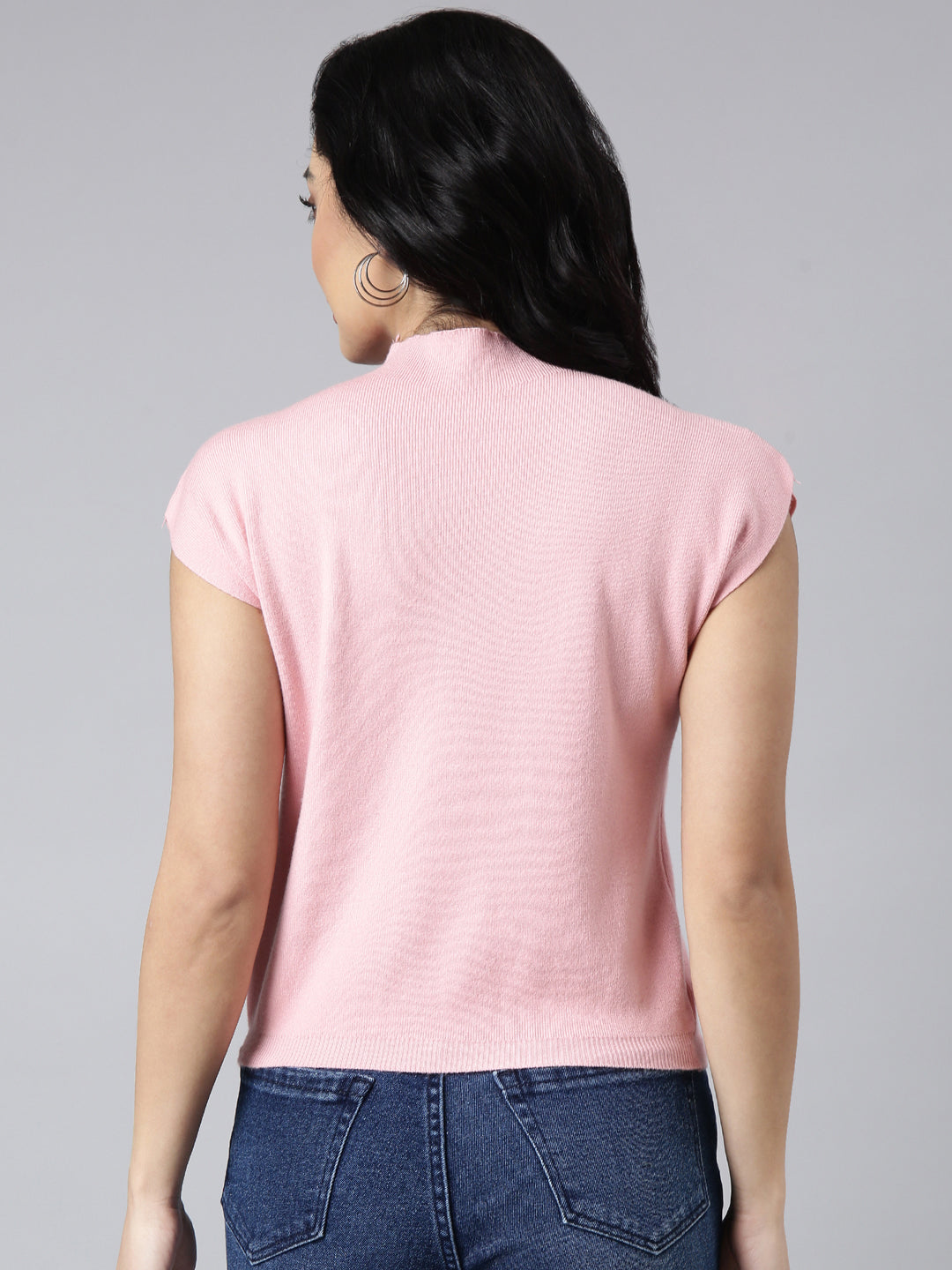 Women's Pink Solid Top