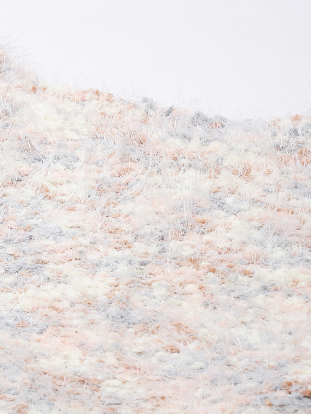 Women's Self Design Cream Top