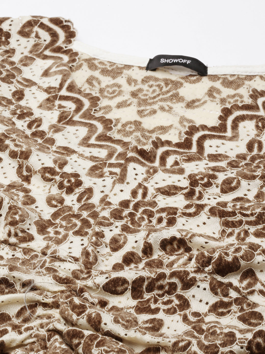 Women's Cream Floral Top