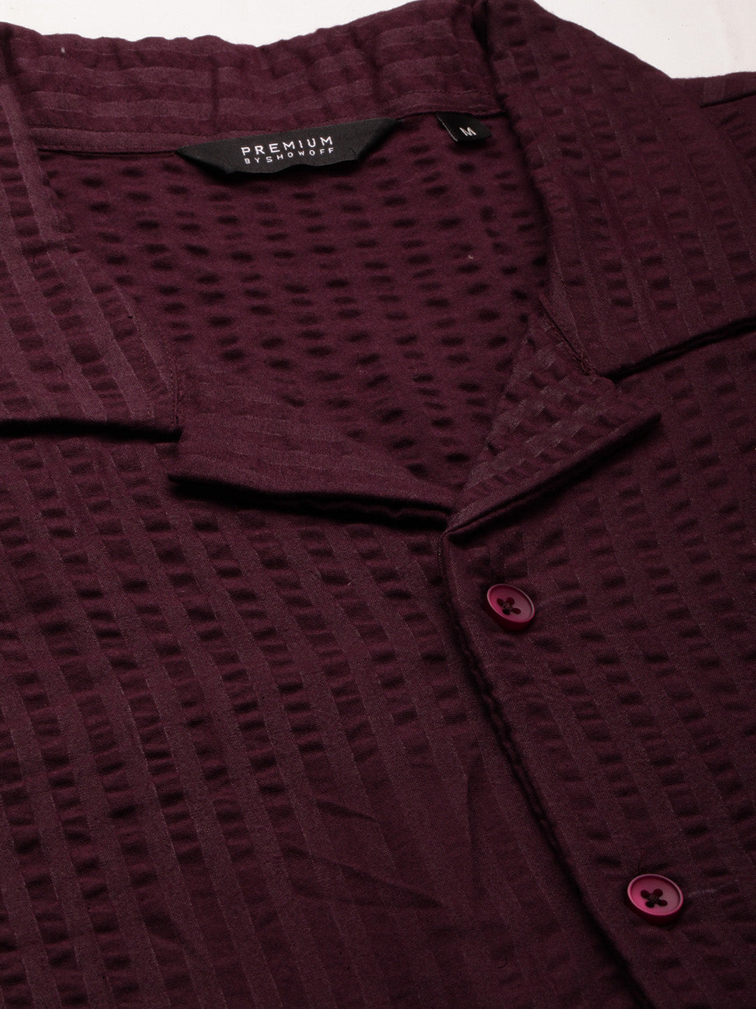 Men's Purple Solid Shirt