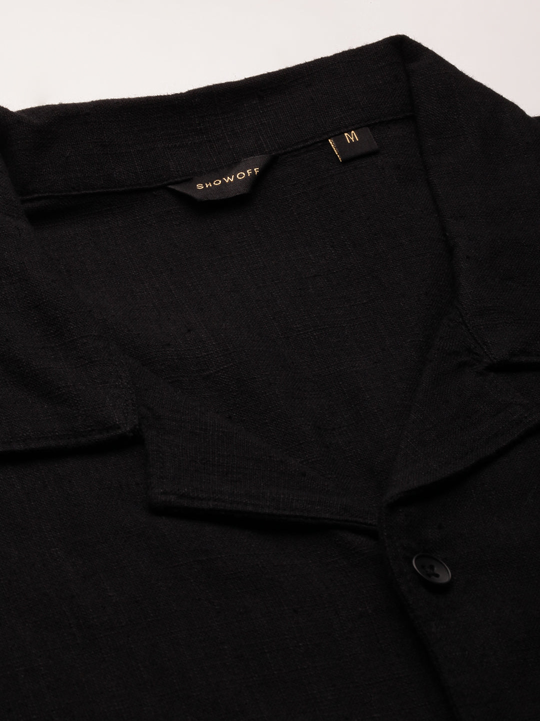 Men Black Solid Shirt