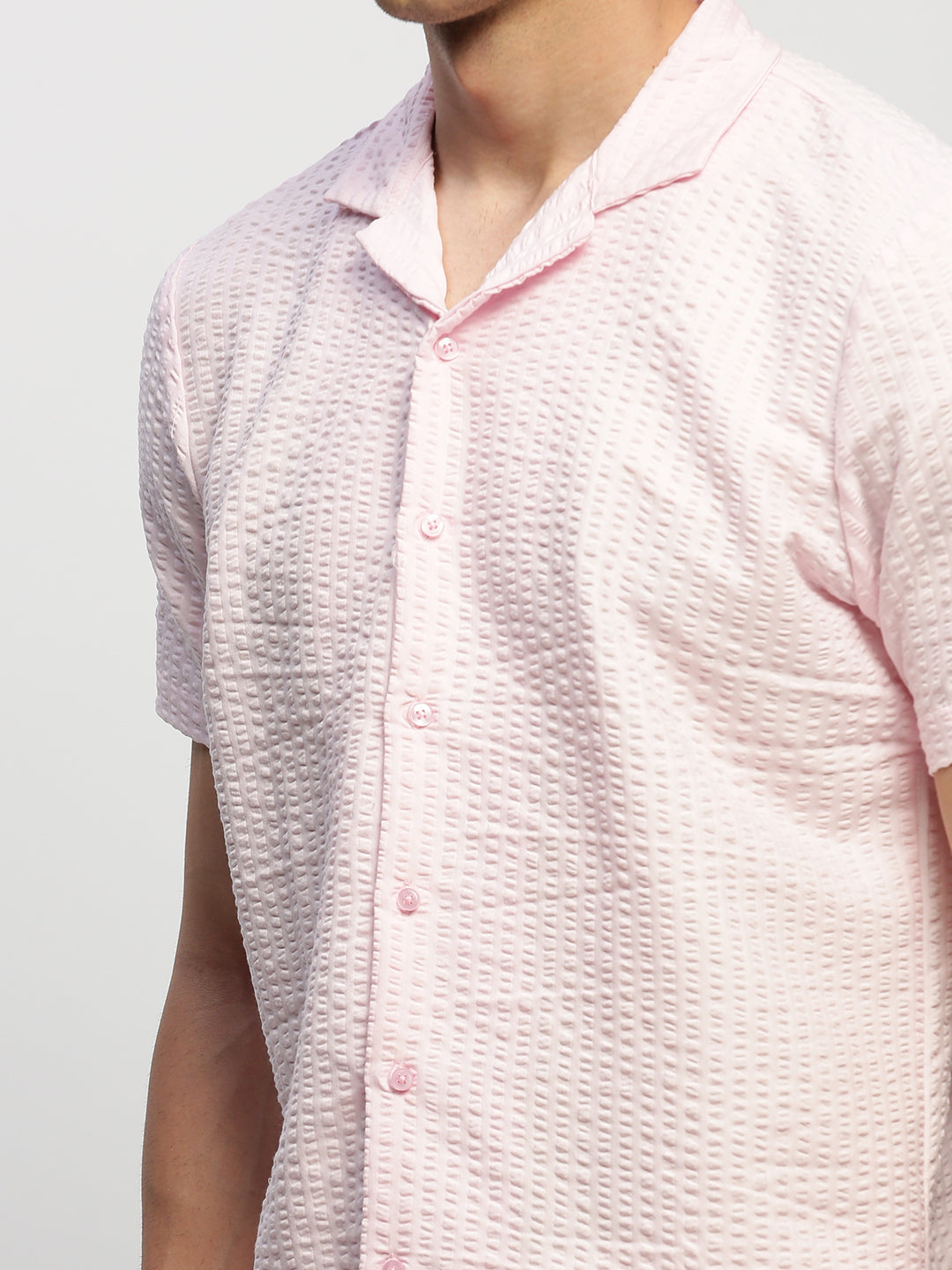 Men Pink Solid Shirt