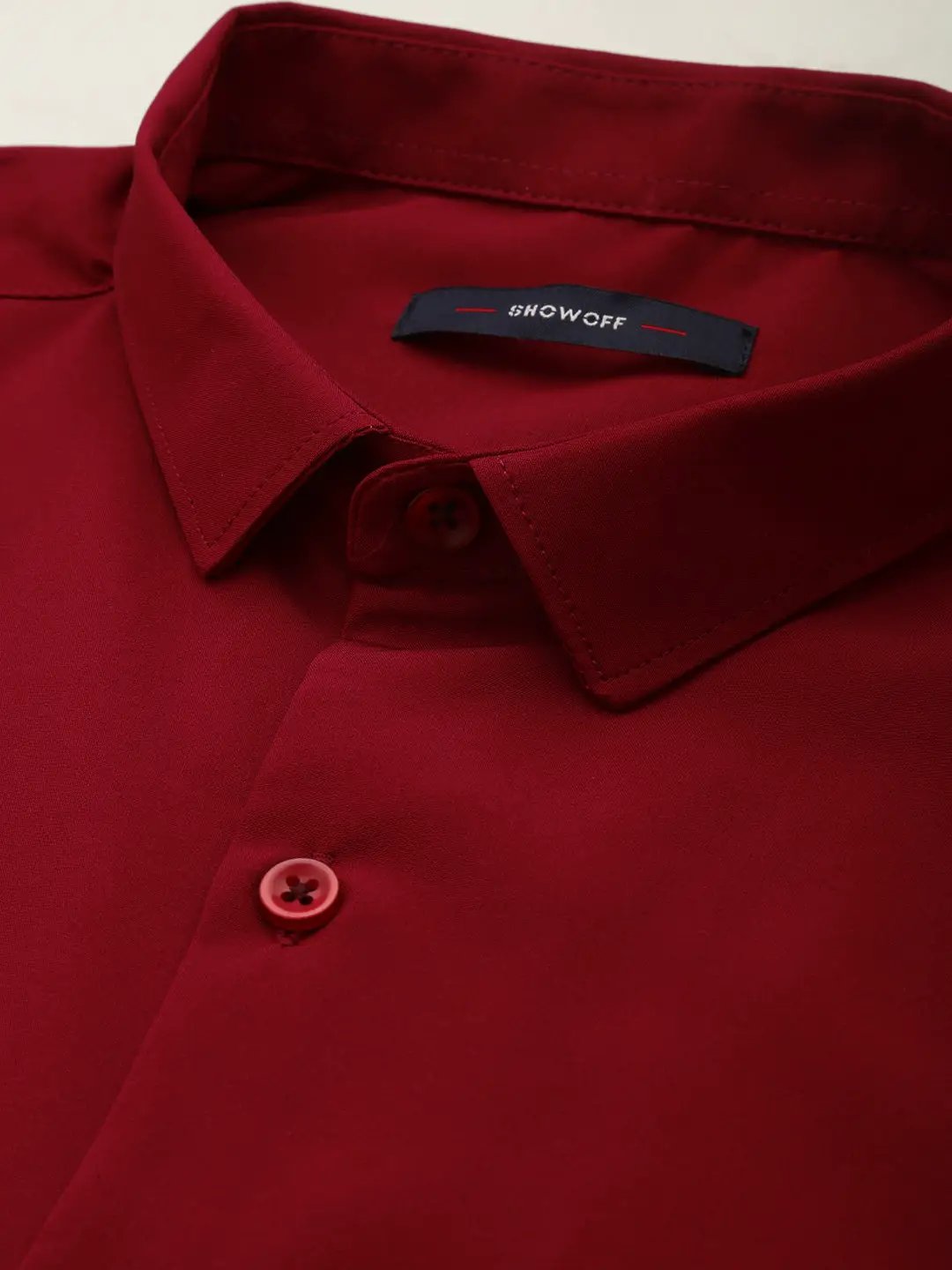 Men's Purple Solid Casual Shirt