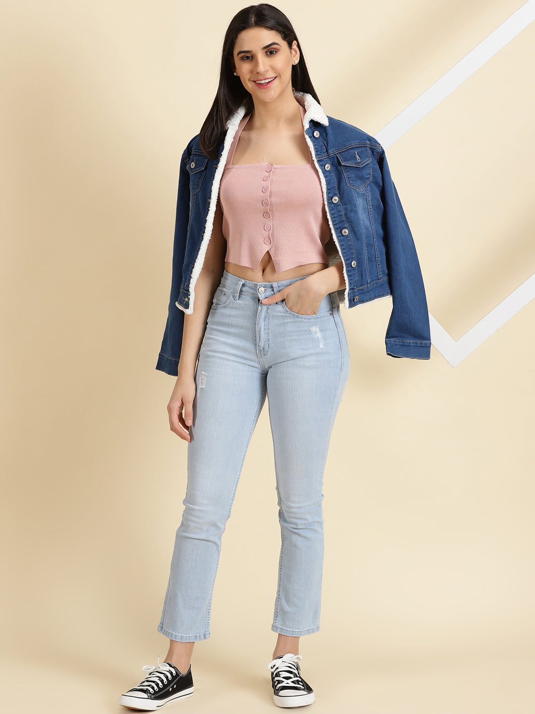 Women's Pink Solid Tube Crop Top