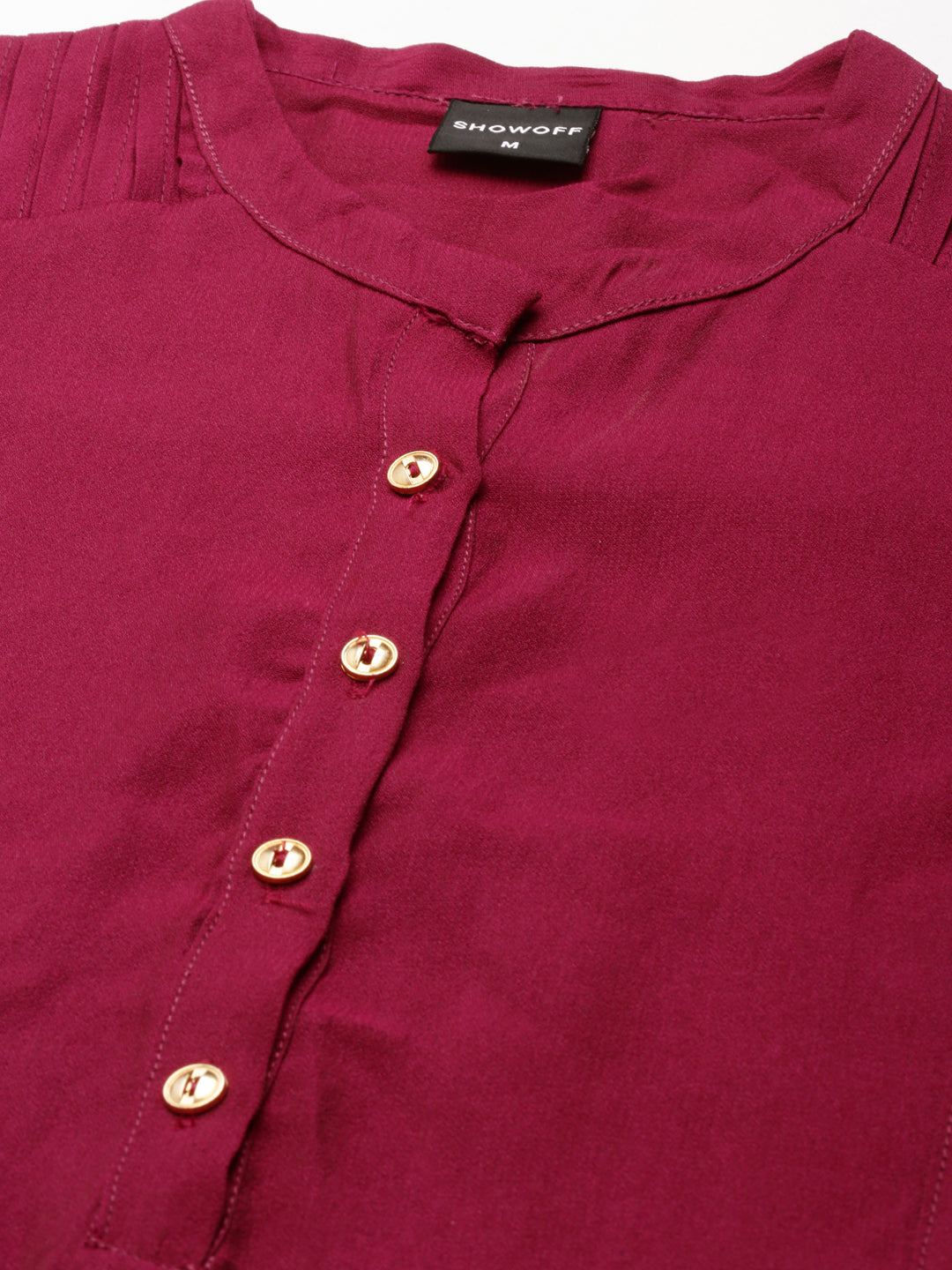 Women's Purple Solid Straight Kurta