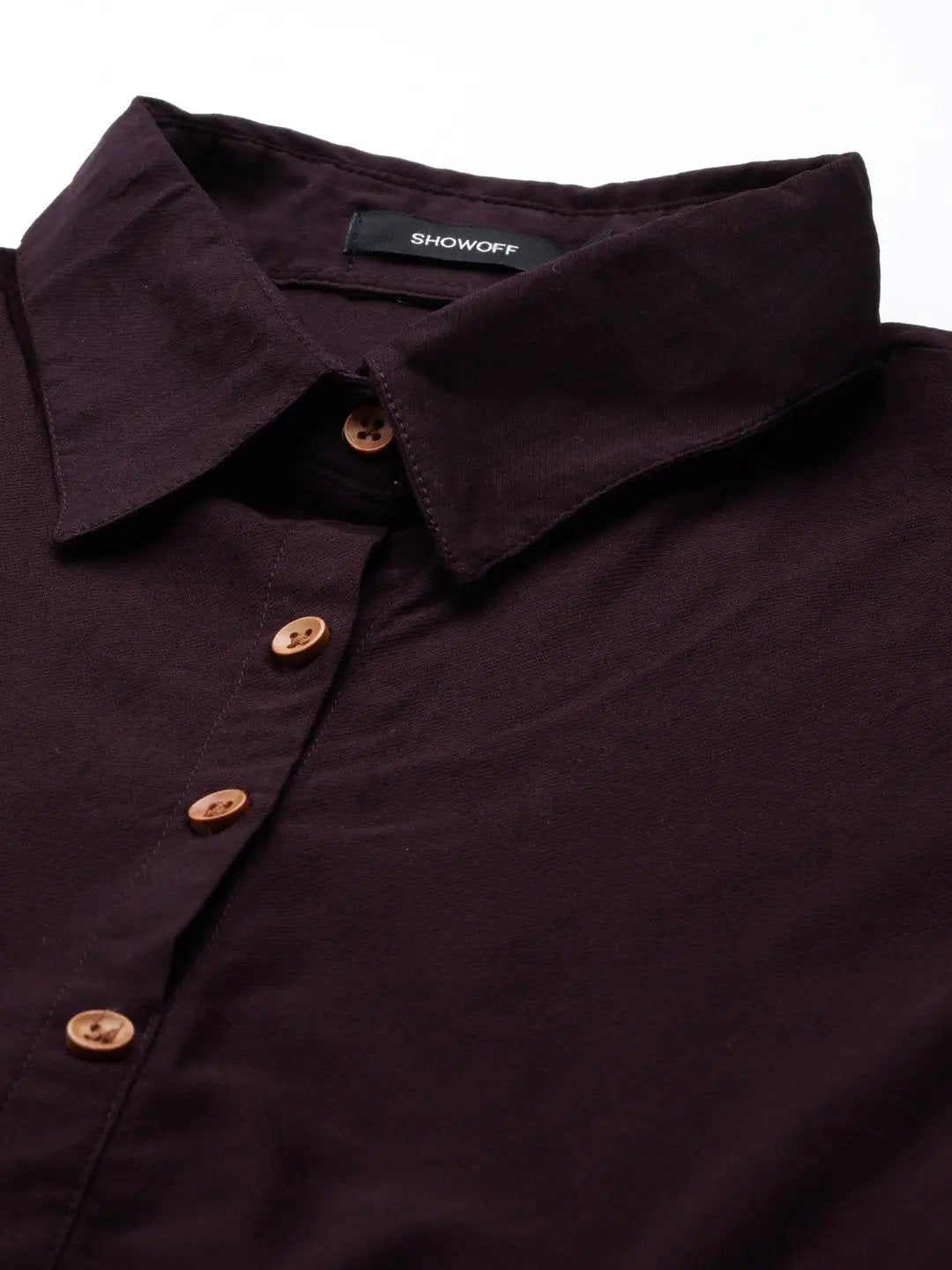 Women's Purple Solid A-Line Kurta