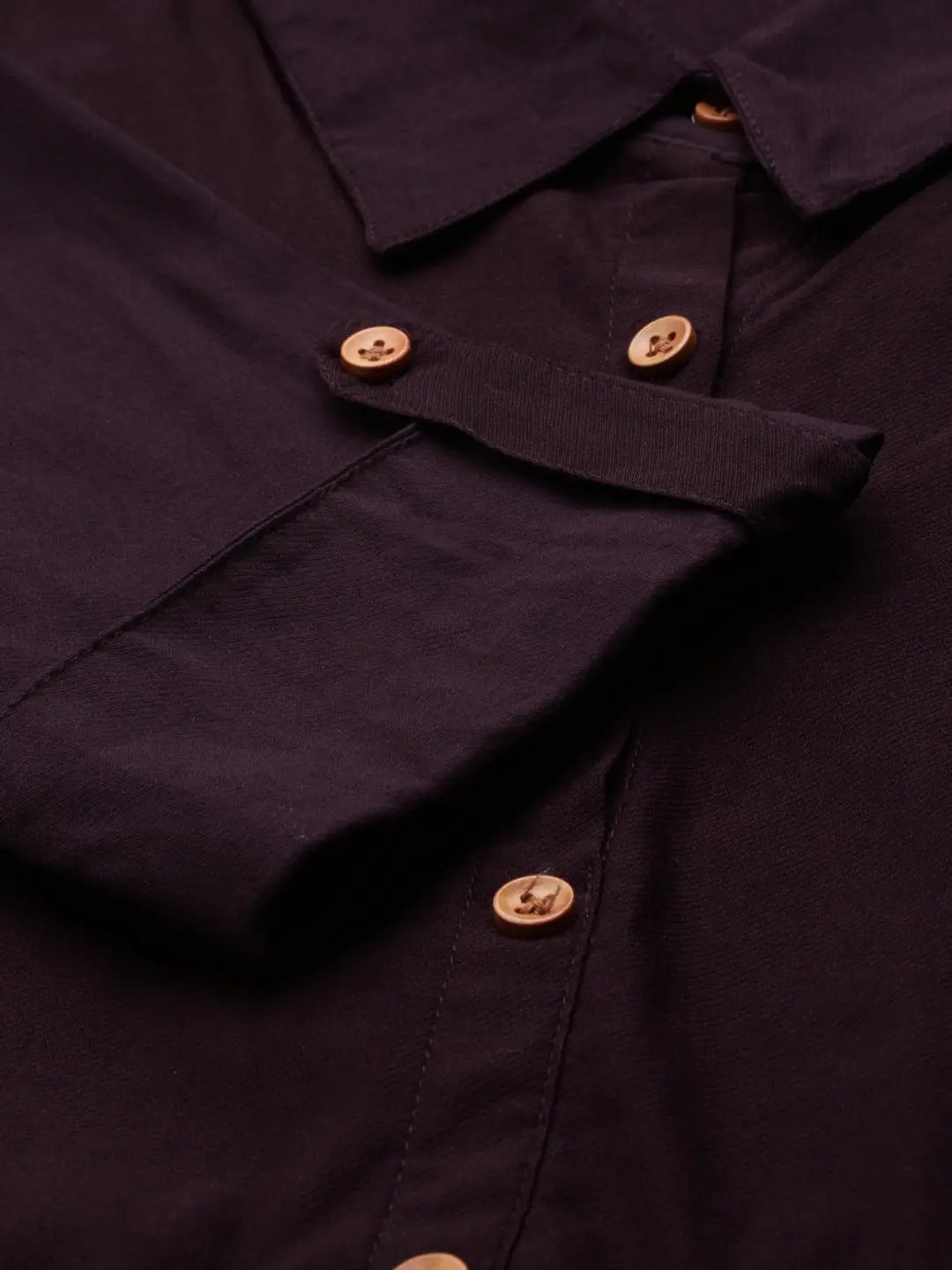 Women's Purple Solid A-Line Kurta