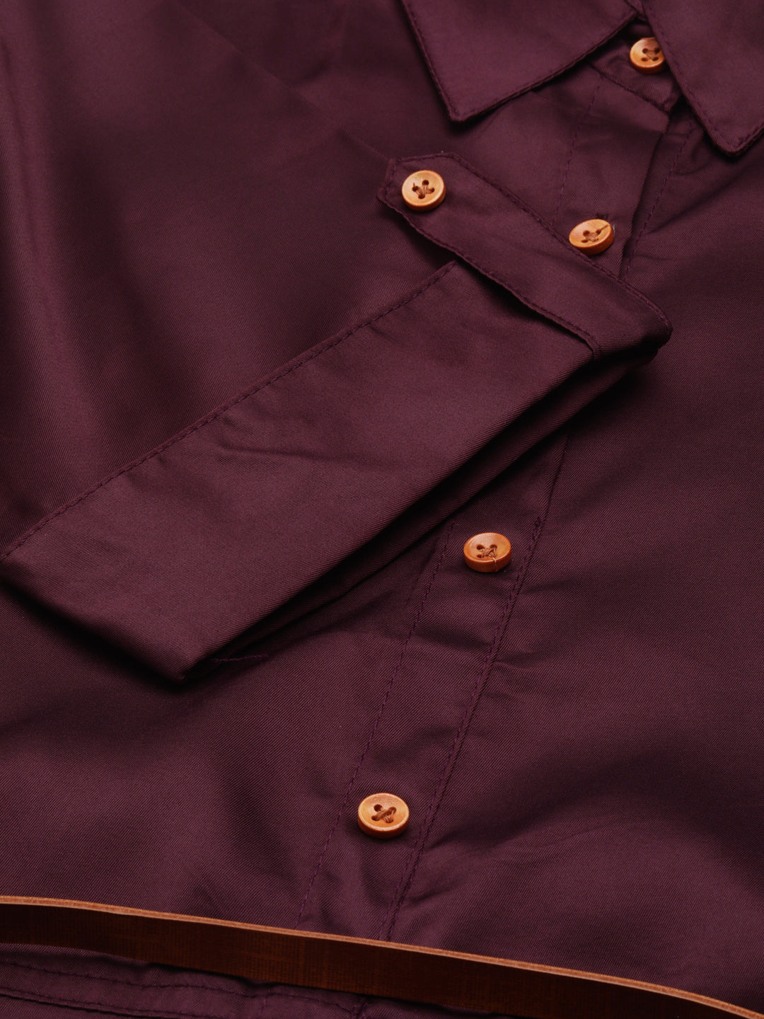 Women Purple Solid Shirt Dress