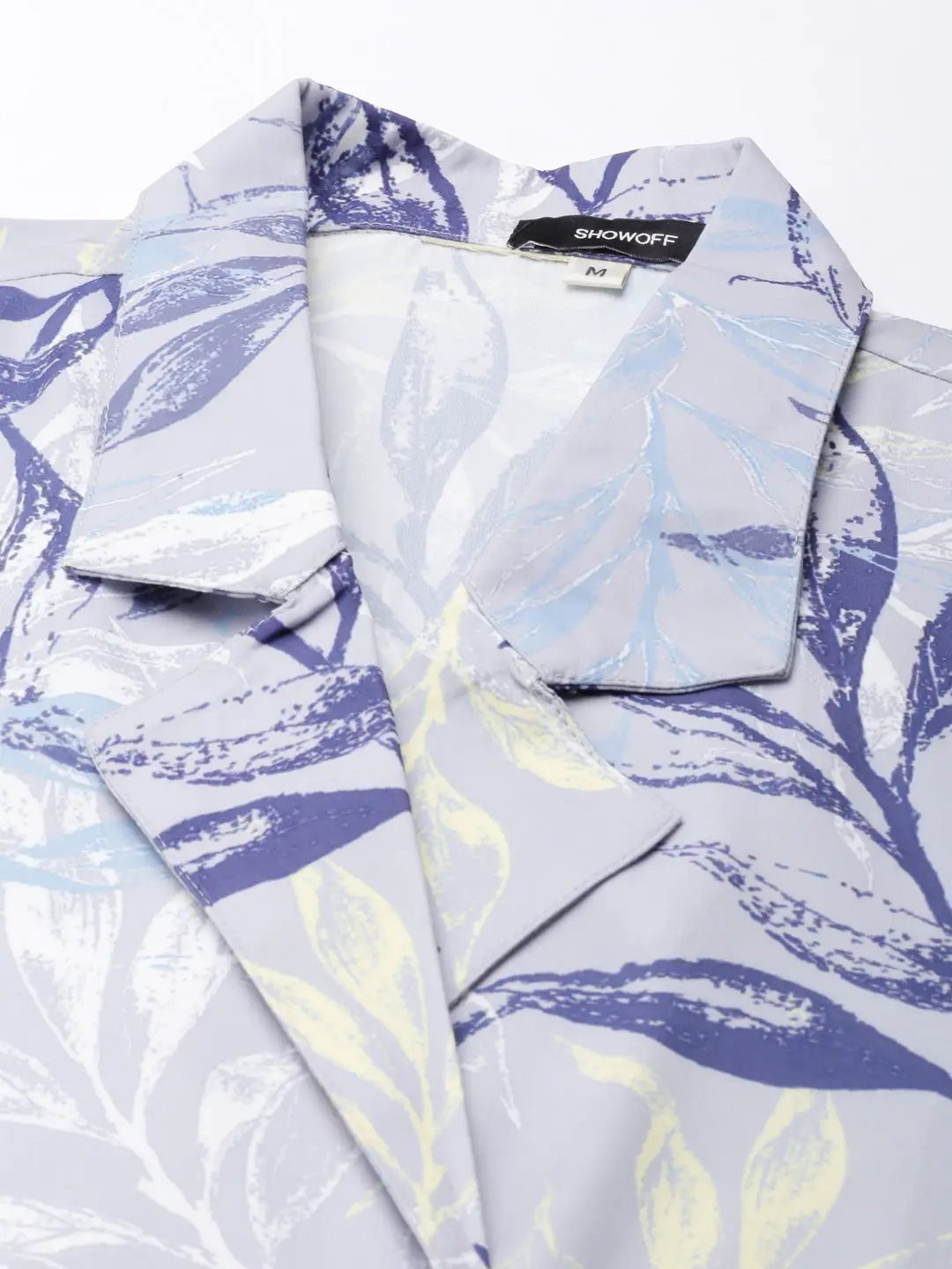 Women's Grey Tropical A-Line Dress