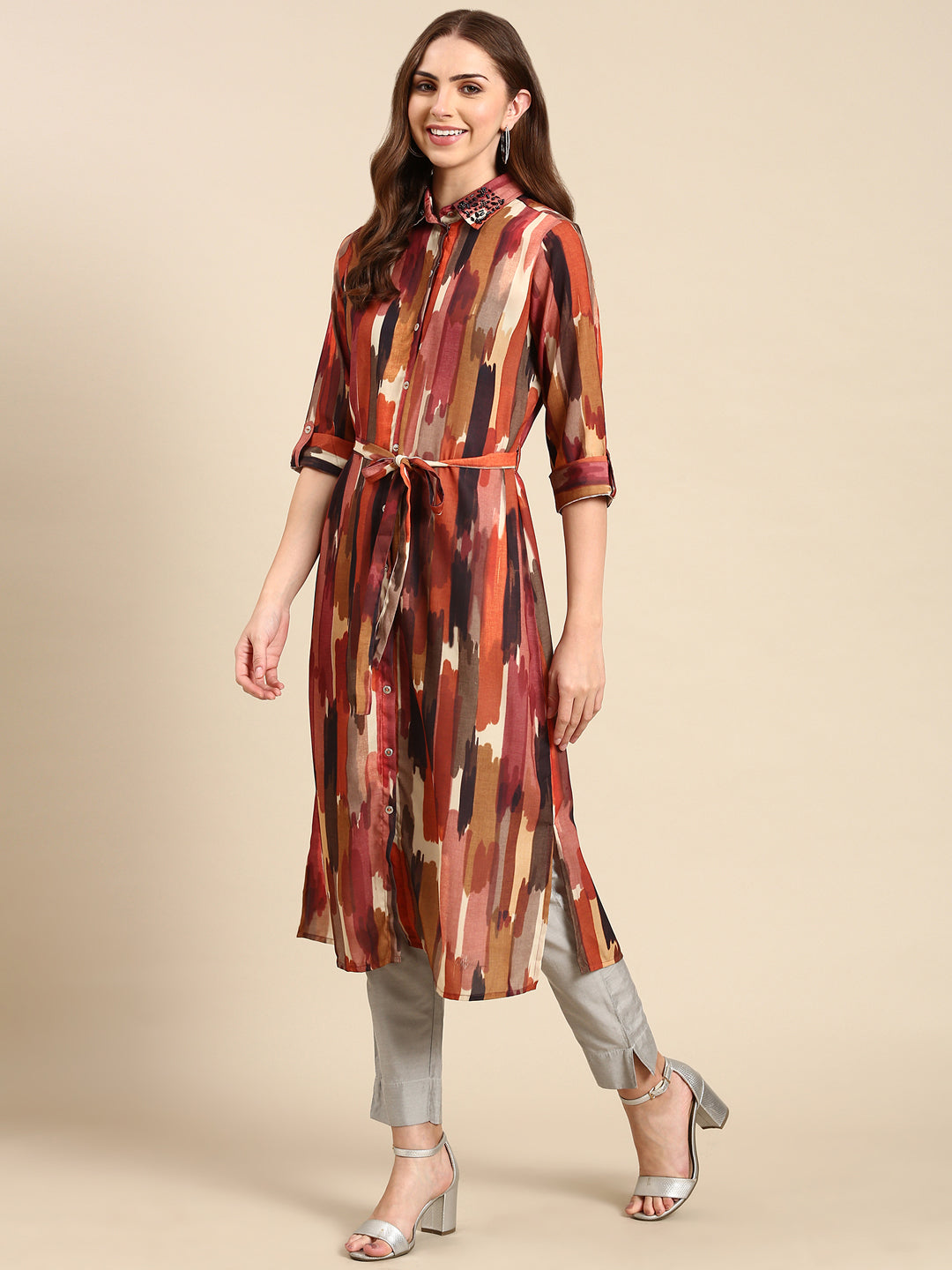 Women's Multi Printed Straight Kurta