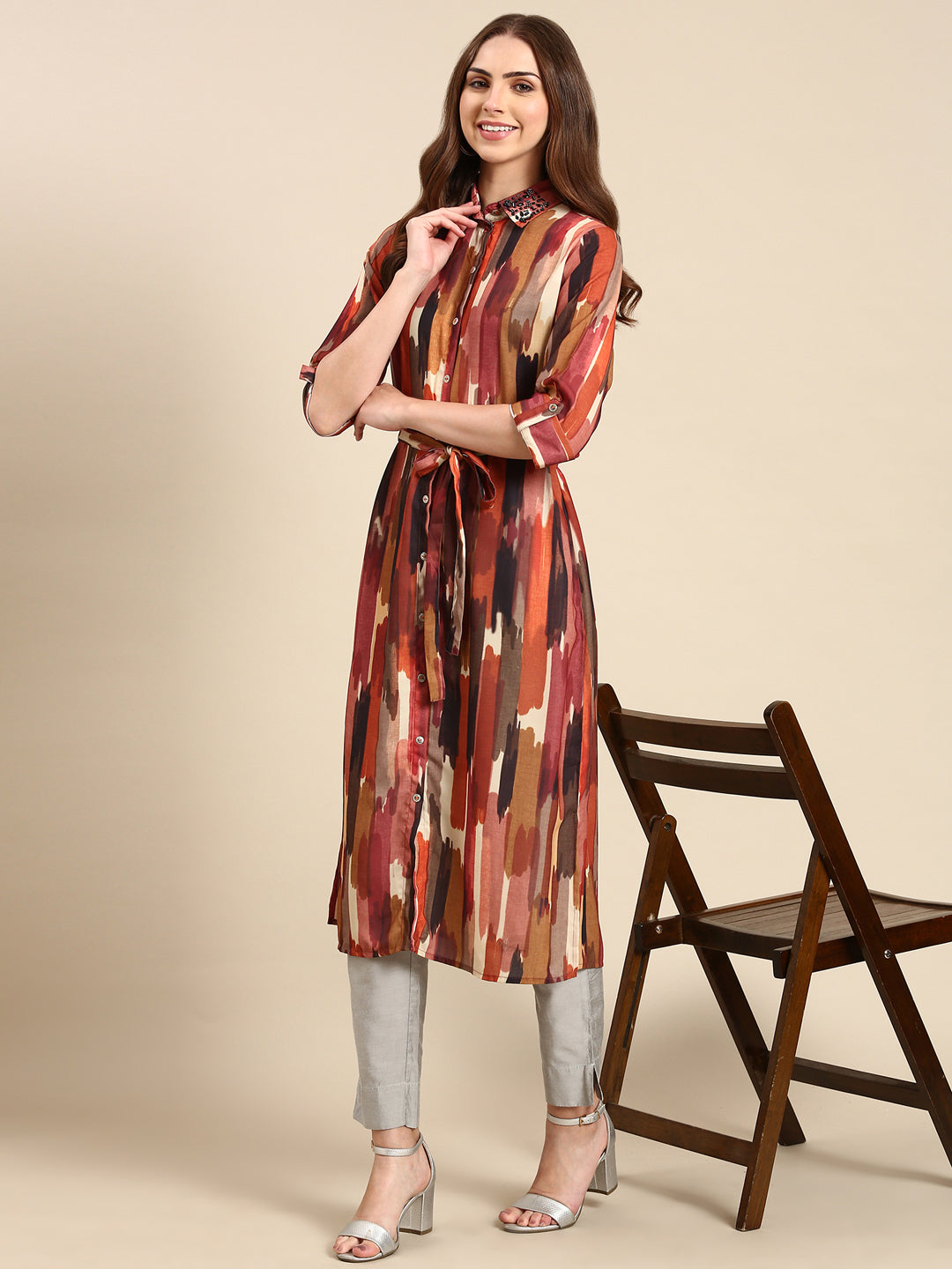 Women's Multi Printed Straight Kurta