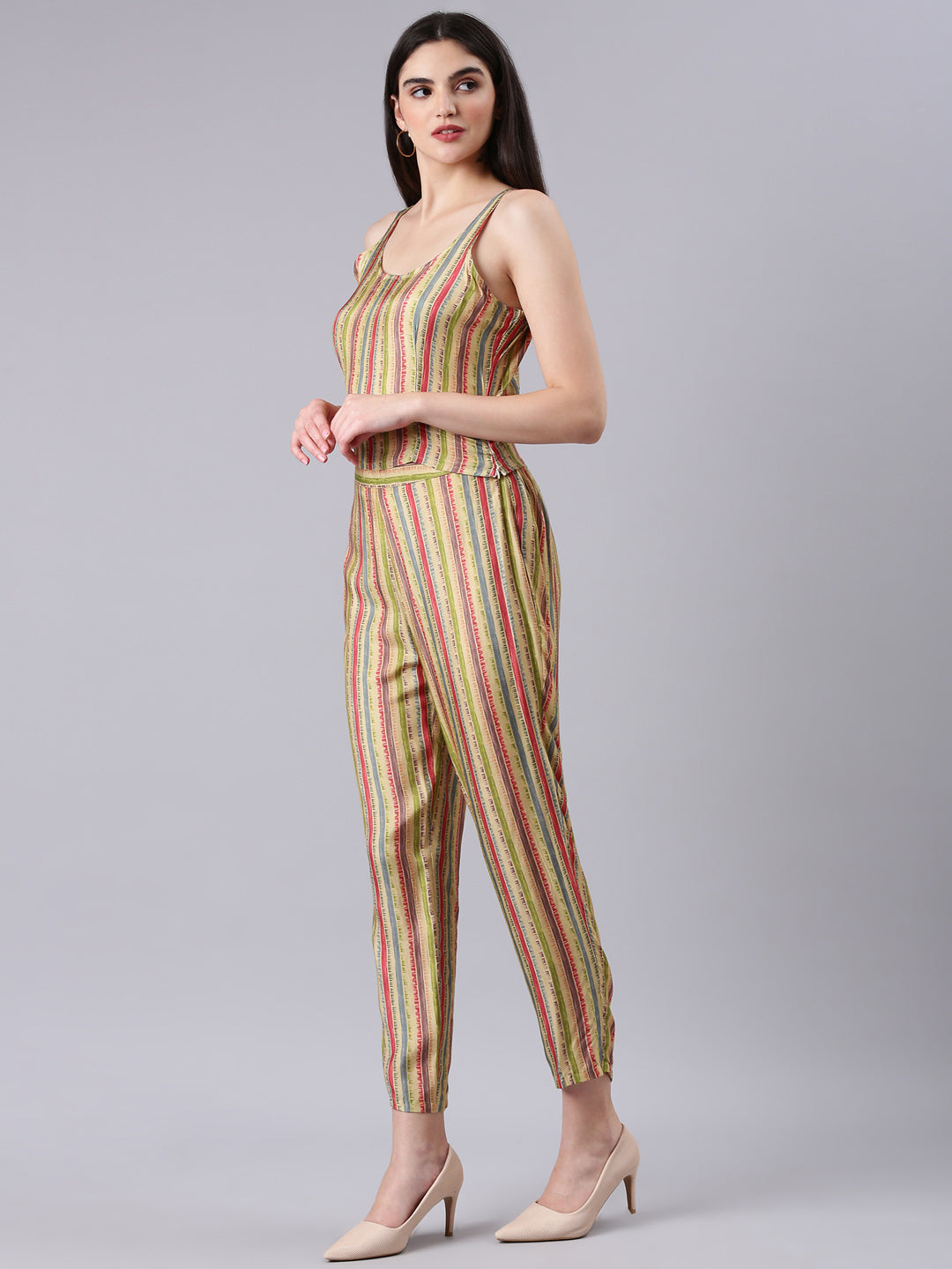 Women Multi Striped Co-Ords