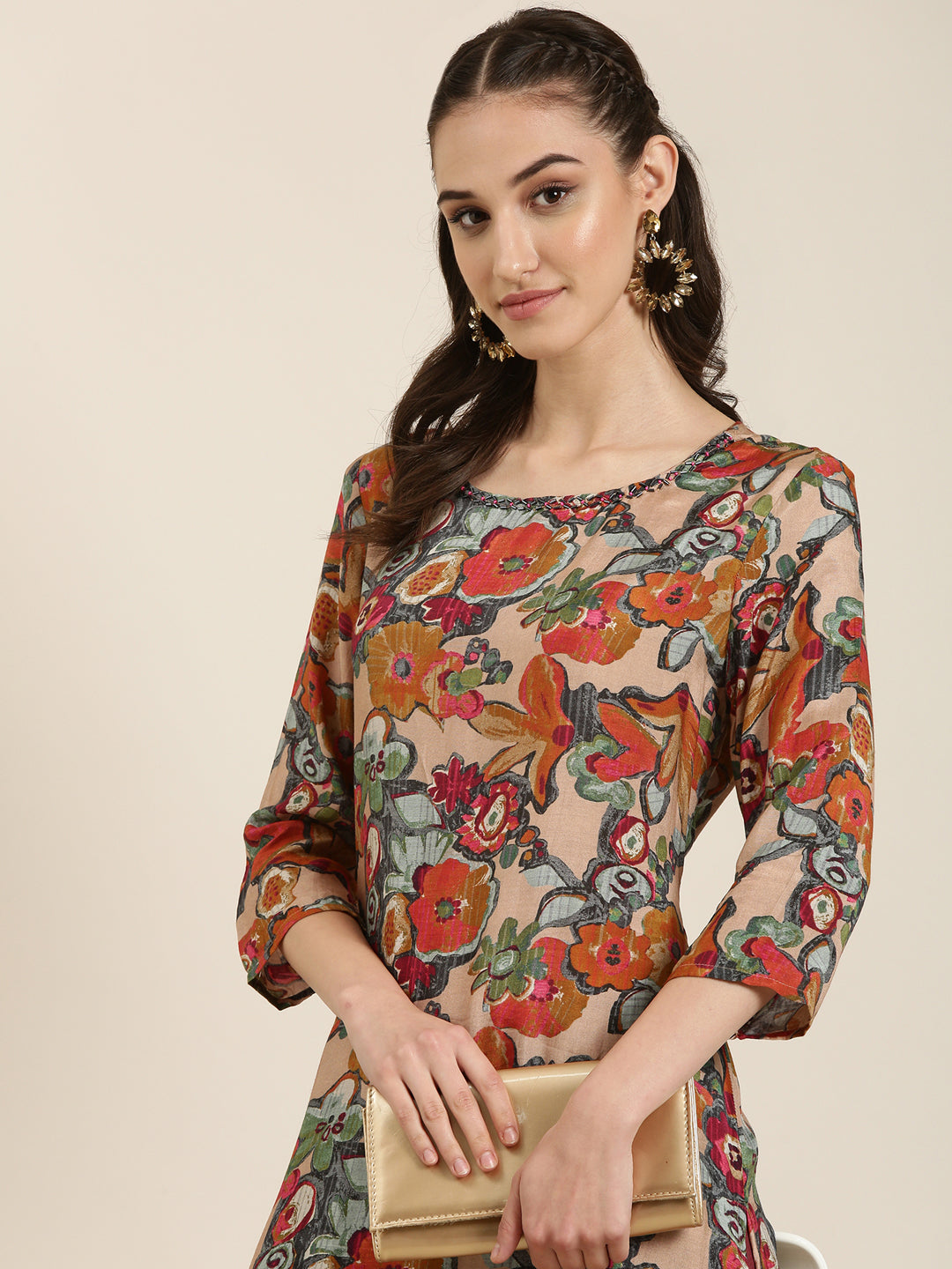 Women Multi Floral Kurta Set