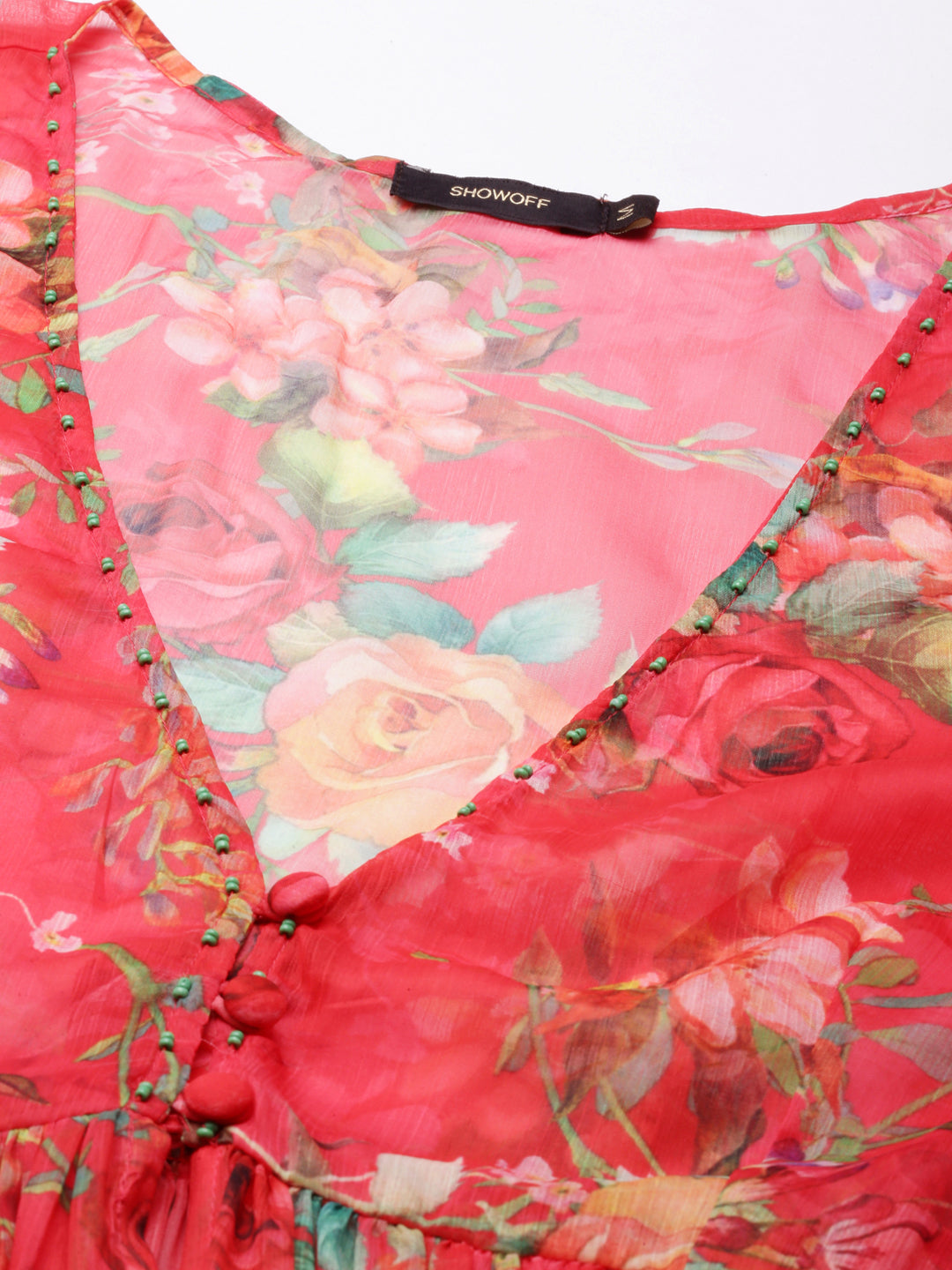 Women's Red Printed Kurta Set