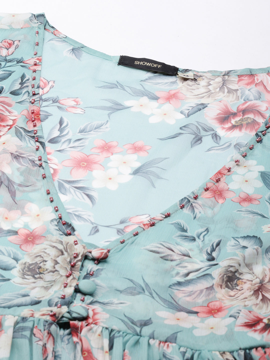 Women's Sea Green Floral Printed Kurta Set