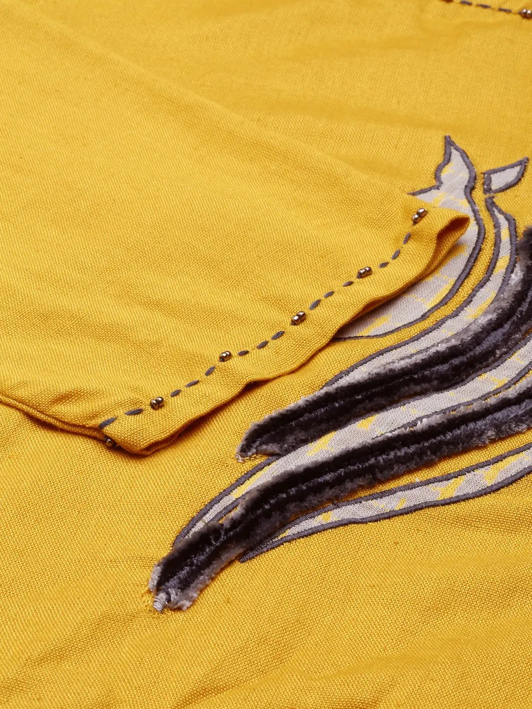 Women's Yellow Solid Kurta Set