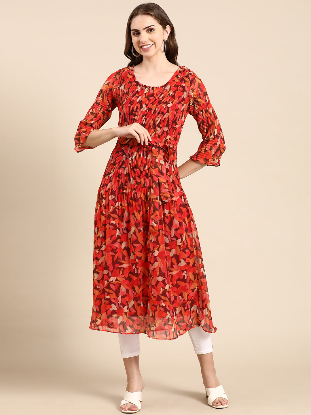 Women's Multi Printed A-Line Kurta