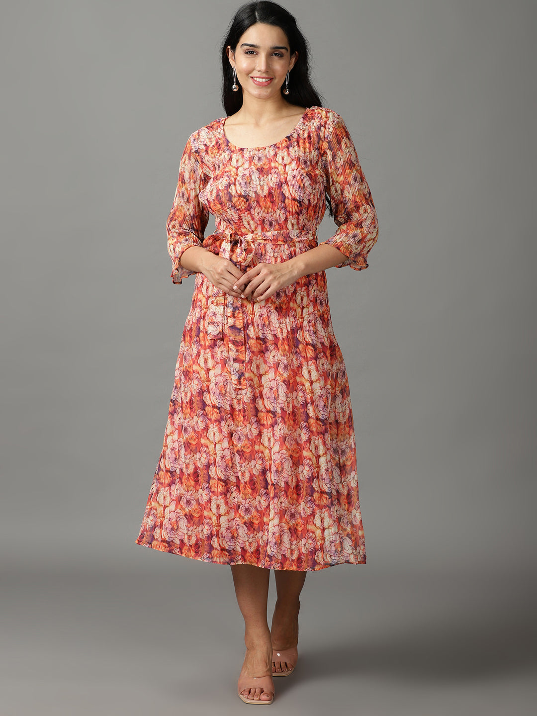 Women's Multi Printed A-Line Dress